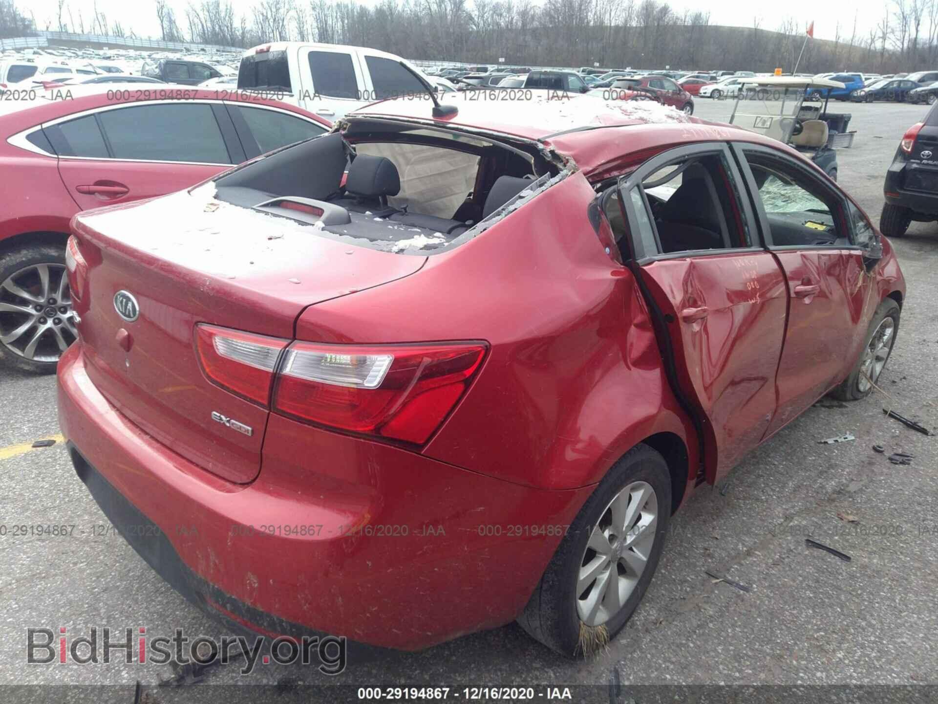 2013 KIA RIO - VIN: KNADN4A35D6130617 - Фото 4