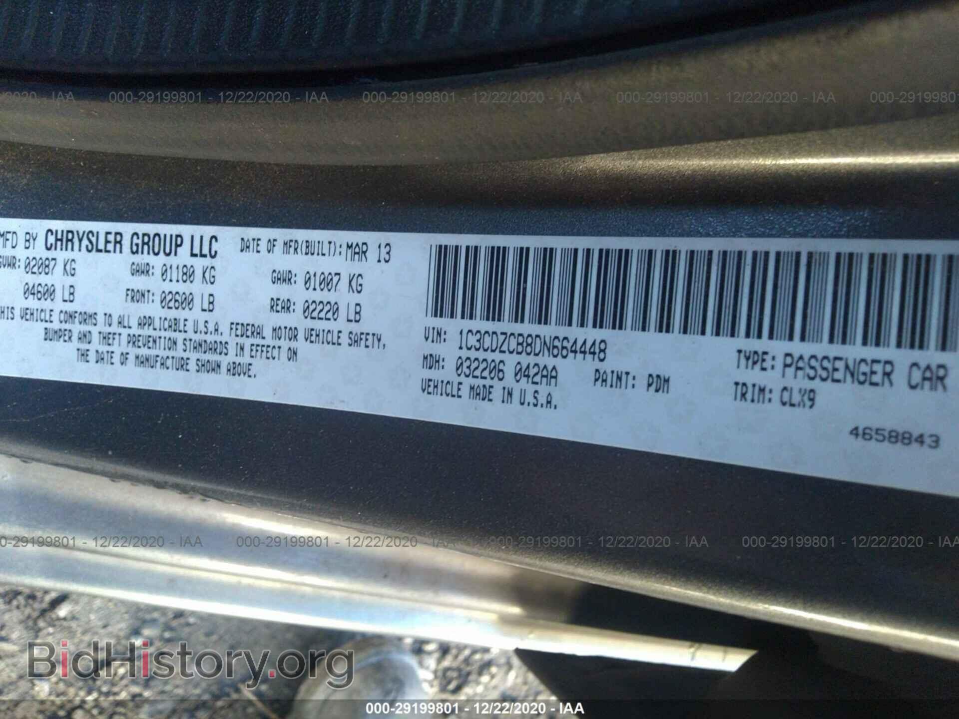 2013 DODGE AVENGER - VIN: 1C3CDZCB8DN664448 - Photo 9