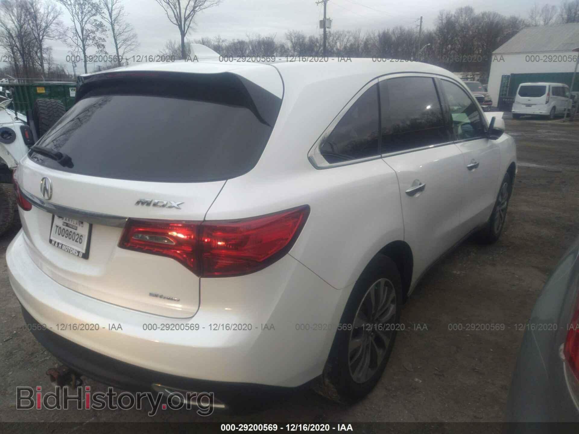 2014 ACURA MDX - VIN: 5FRYD4H42EB005830 - Фото 4