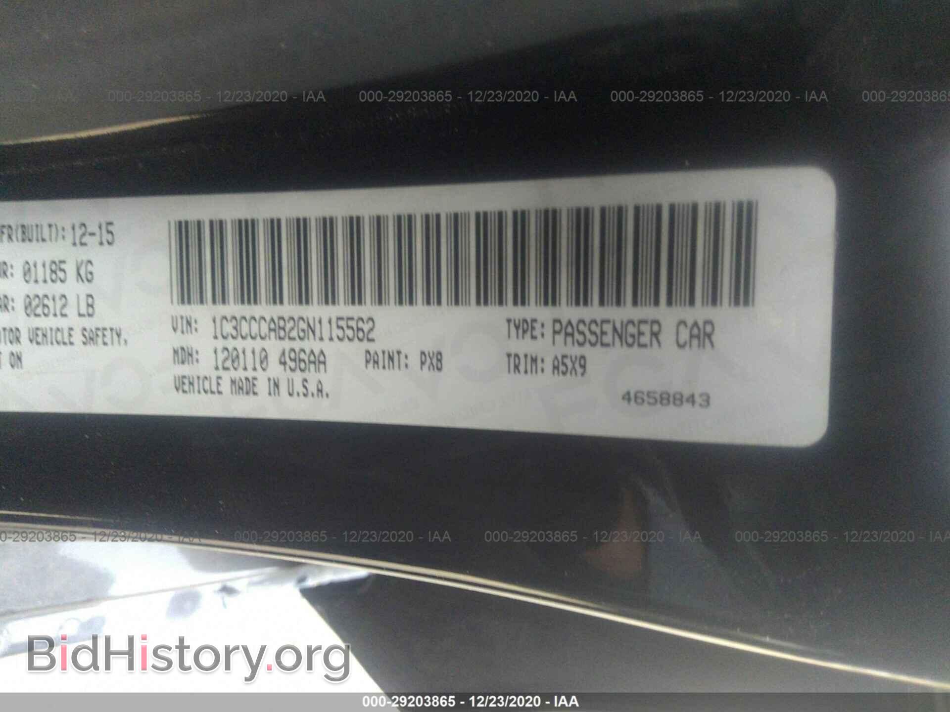 2016 CHRYSLER 200 - VIN: 1C3CCCAB2GN115562 - Photo 9