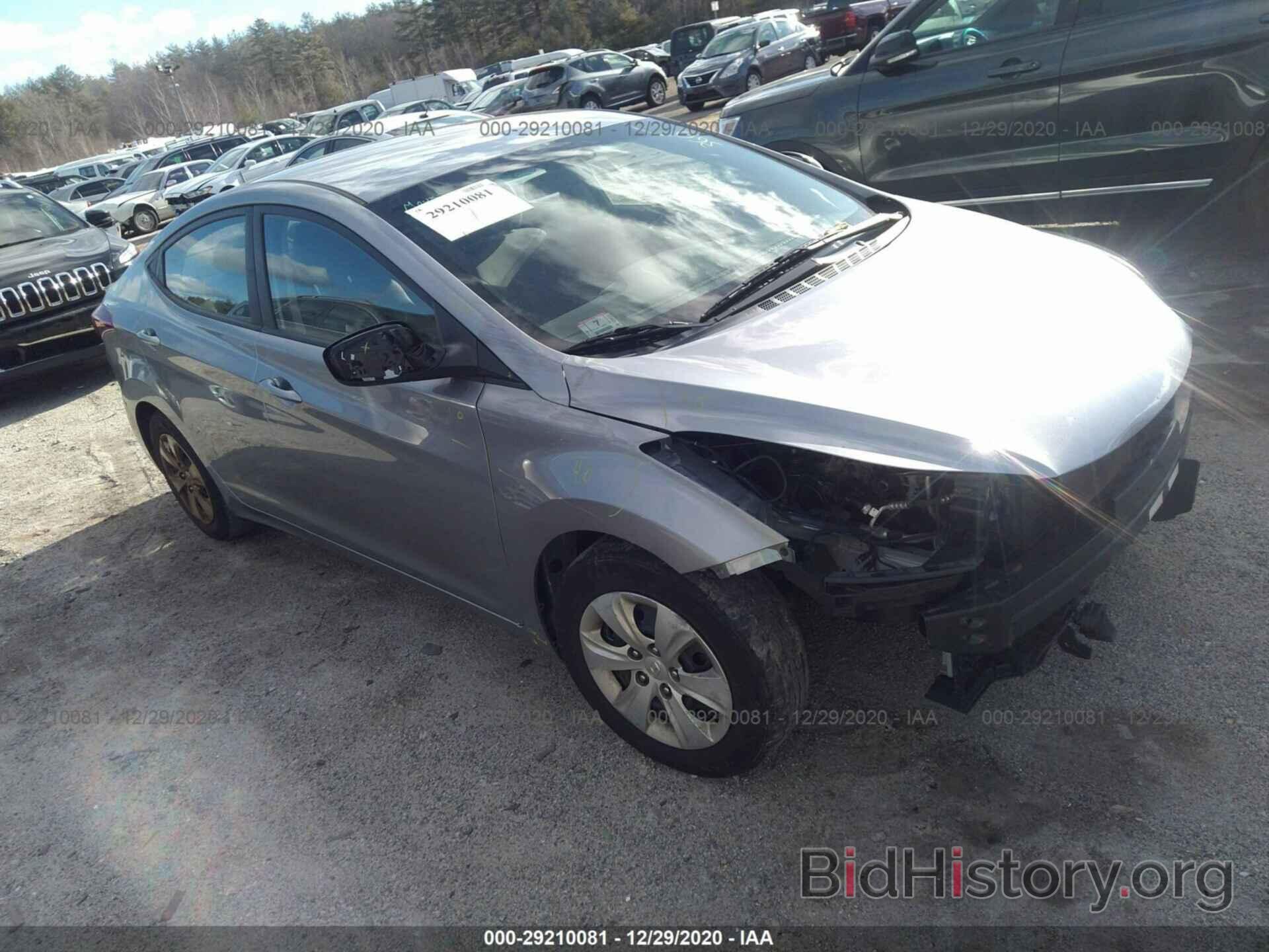 Photo 5NPDH4AEXGH733925 - HYUNDAI ELANTRA 2016