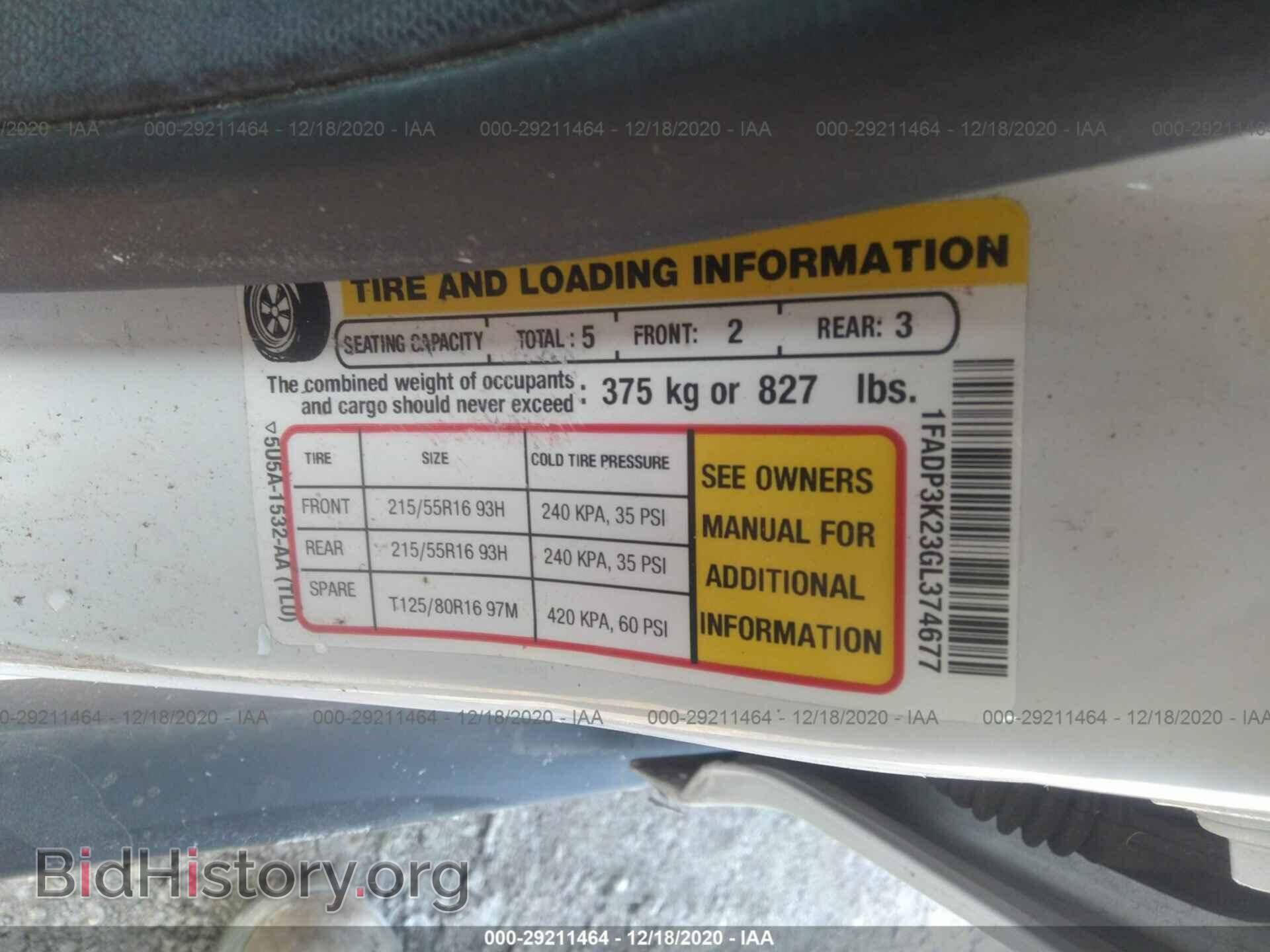2016 FORD FOCUS - VIN: 1FADP3K23GL374677 - Photo 9
