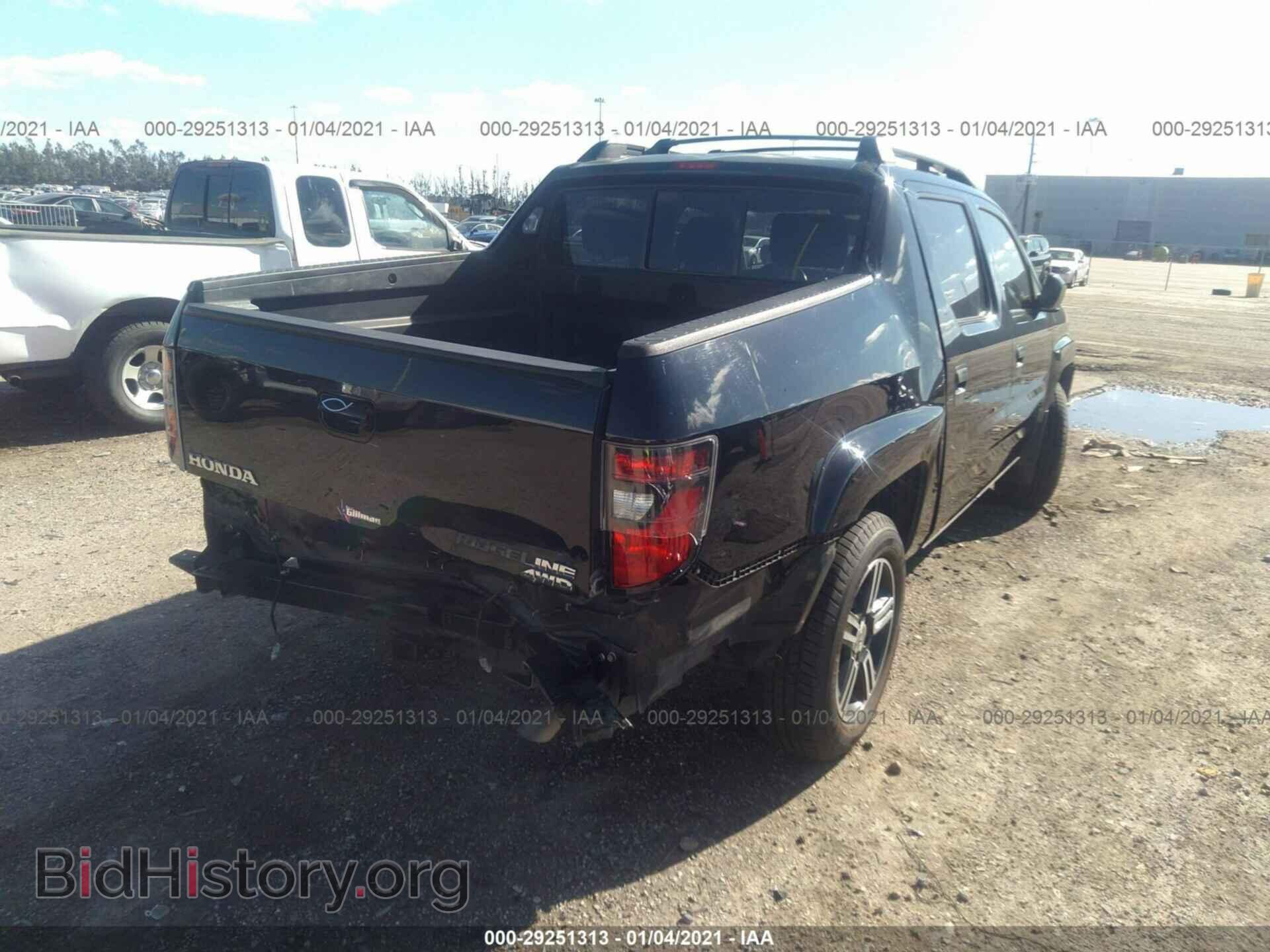 2013 HONDA RIDGELINE - VIN: 5FPYK1F75DB014367 - Фото 4
