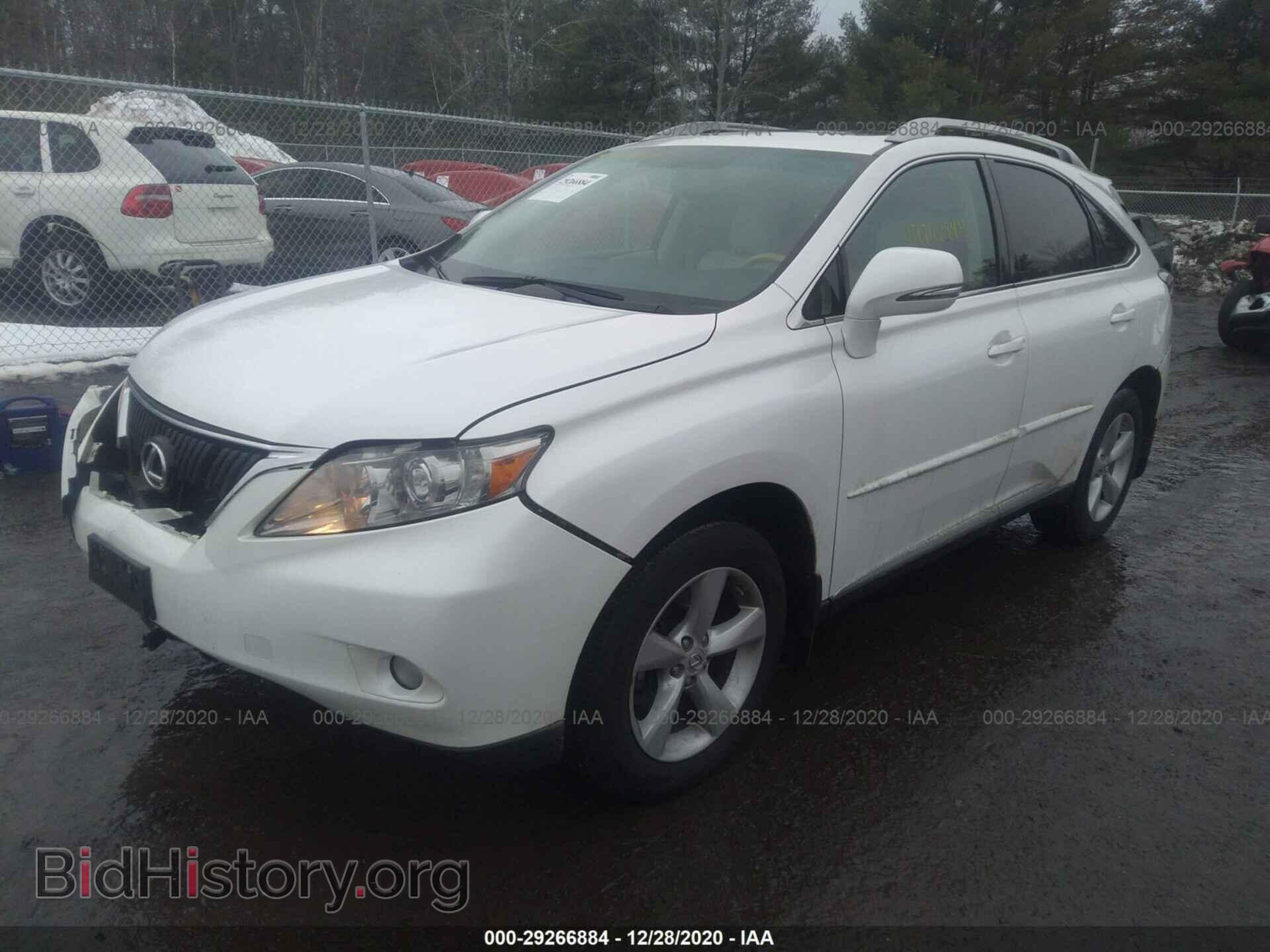 2011 LEXUS RX 350 - VIN: 2T2BK1BA4BC096699 - Фото 2