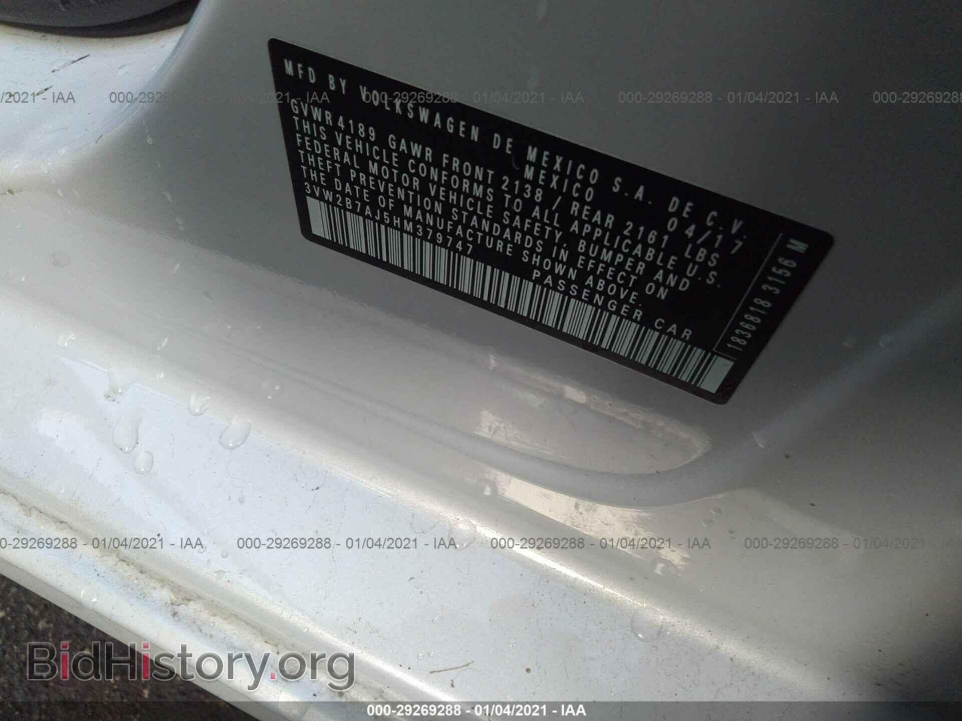 2017 VOLKSWAGEN JETTA - VIN: 3VW2B7AJ5HM379747 - Фото 9