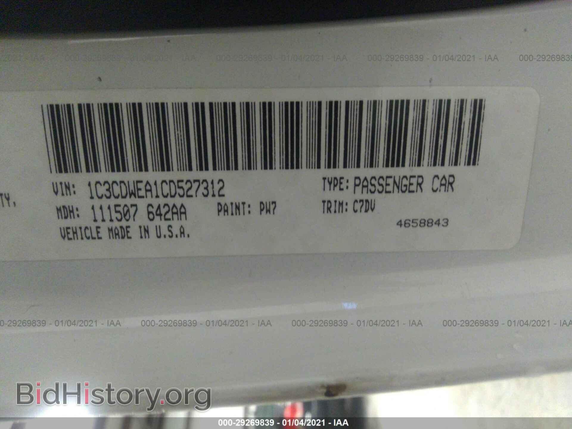 2012 DODGE CALIBER - VIN: 1C3CDWEA1CD527312 - Photo 9