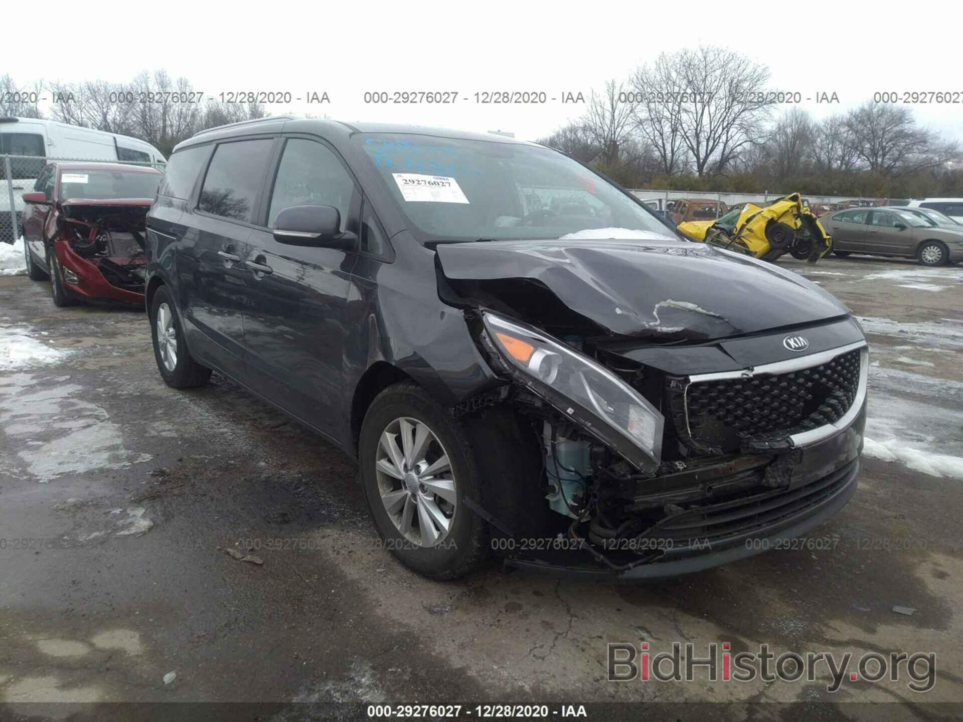 Photo KNDMB5C16H6316024 - KIA SEDONA 2017