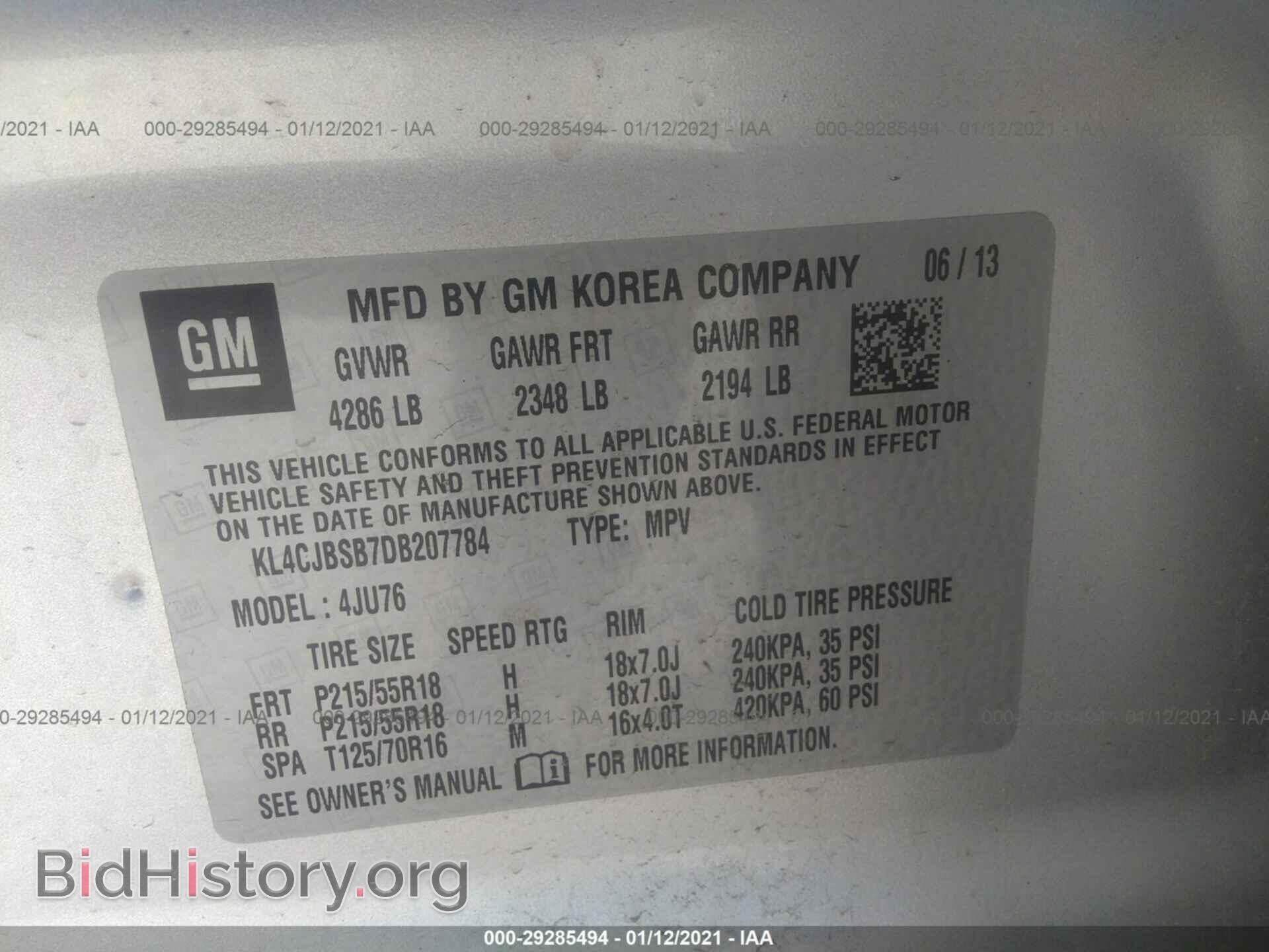 2013 BUICK ENCORE - VIN: KL4CJBSB7DB207784 - Photo 9