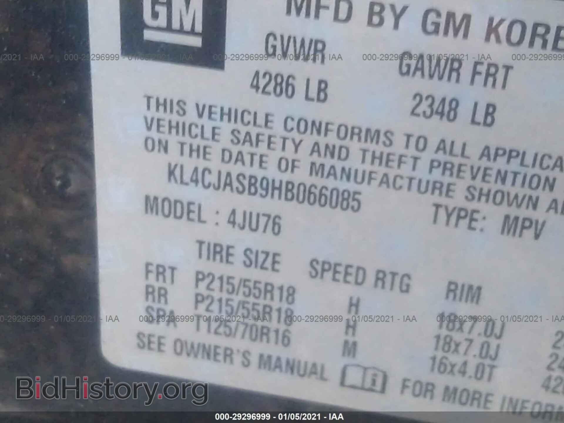 2017 BUICK ENCORE - VIN: KL4CJASB9HB066085 - Photo 9