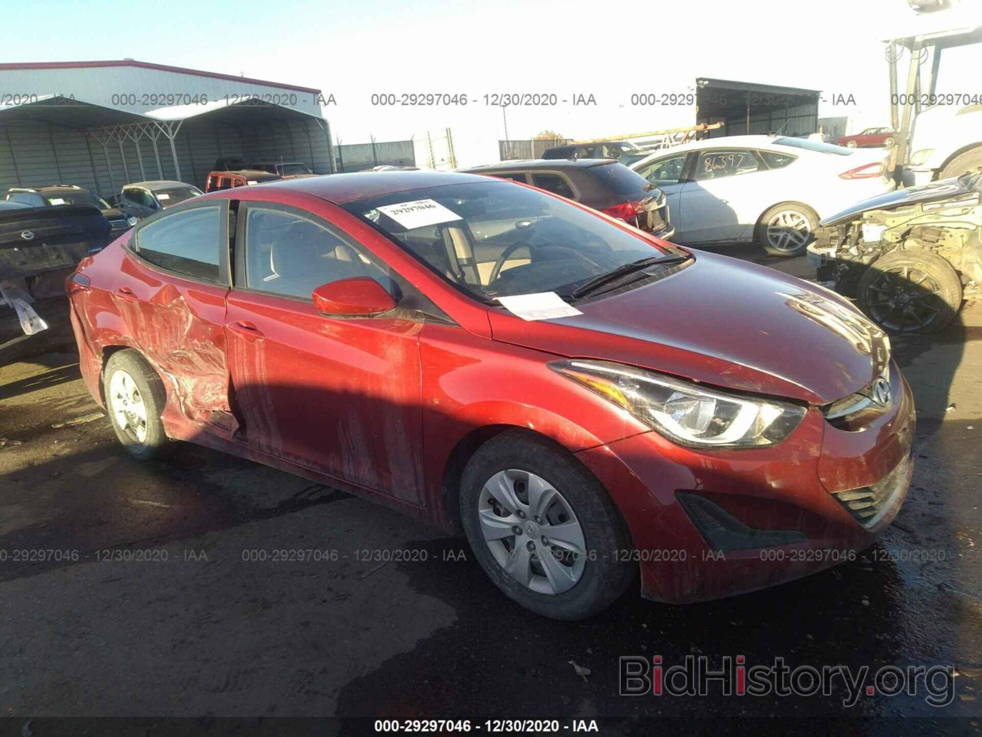 Фотография 5NPDH4AE3GH747262 - HYUNDAI ELANTRA 2016