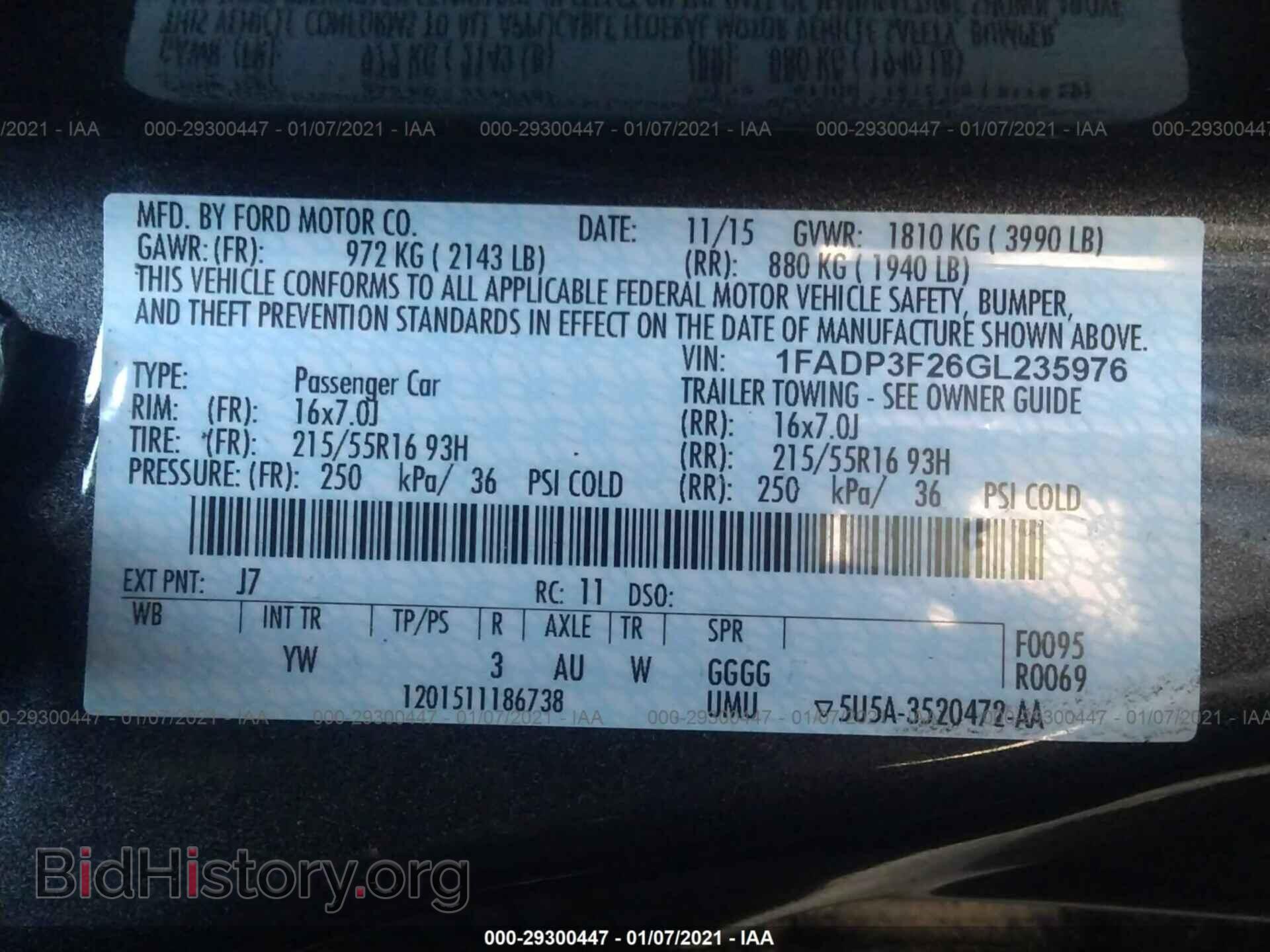 2016 FORD FOCUS - VIN: 1FADP3F26GL235976 - Photo 9