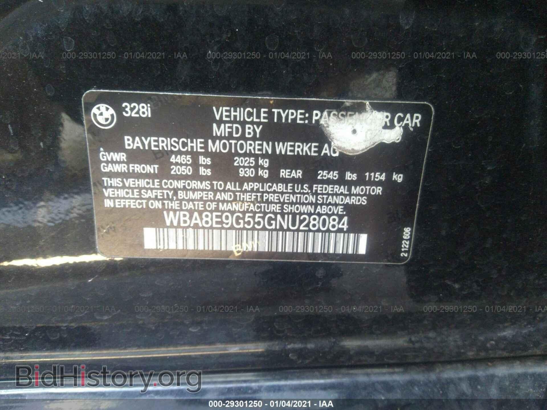 2016 BMW 3 SERIES - VIN: WBA8E9G55GNU28084 - Фото 9