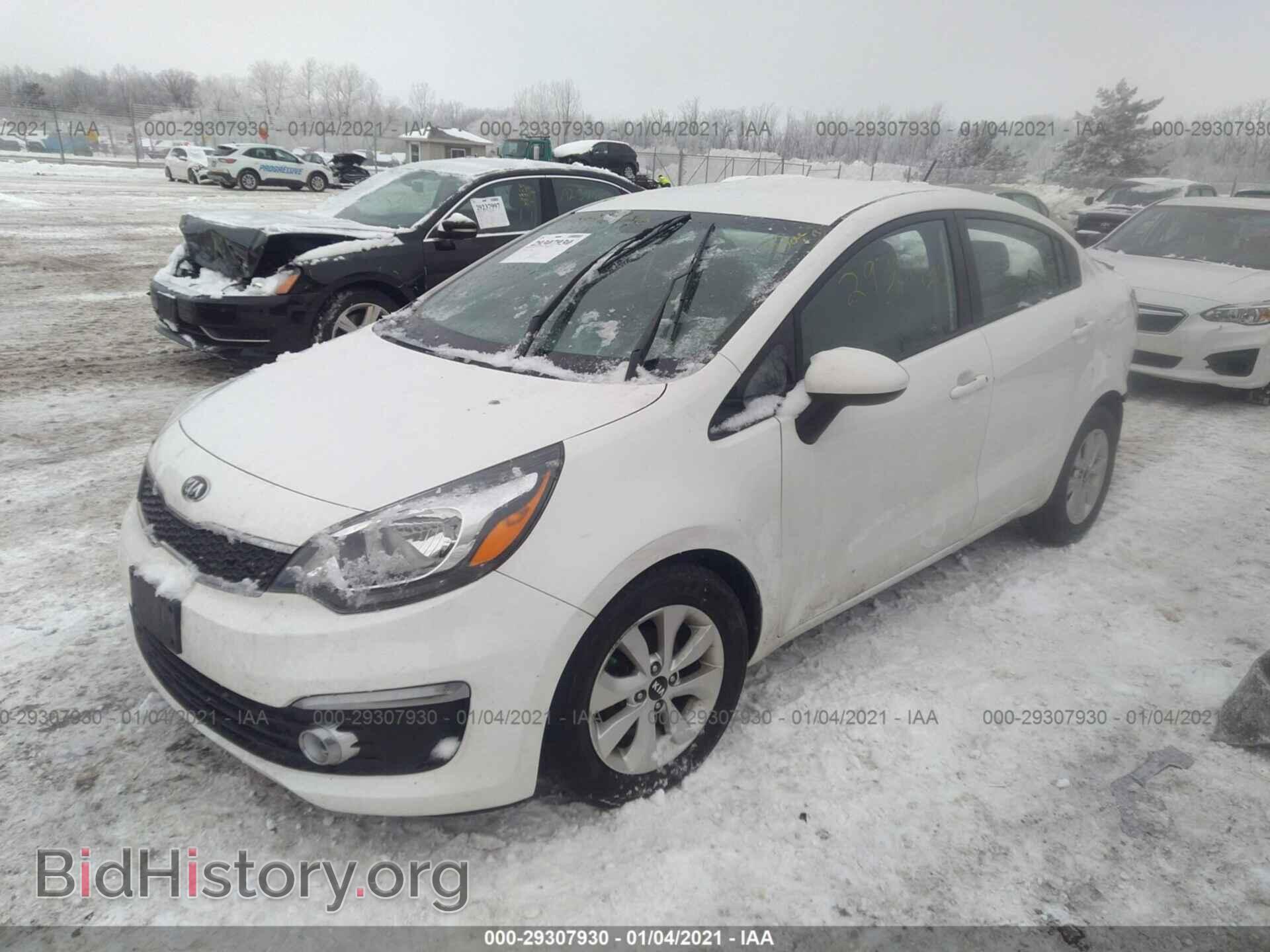 2016 KIA RIO - VIN: KNADN4A30G6645030 - Фото 2