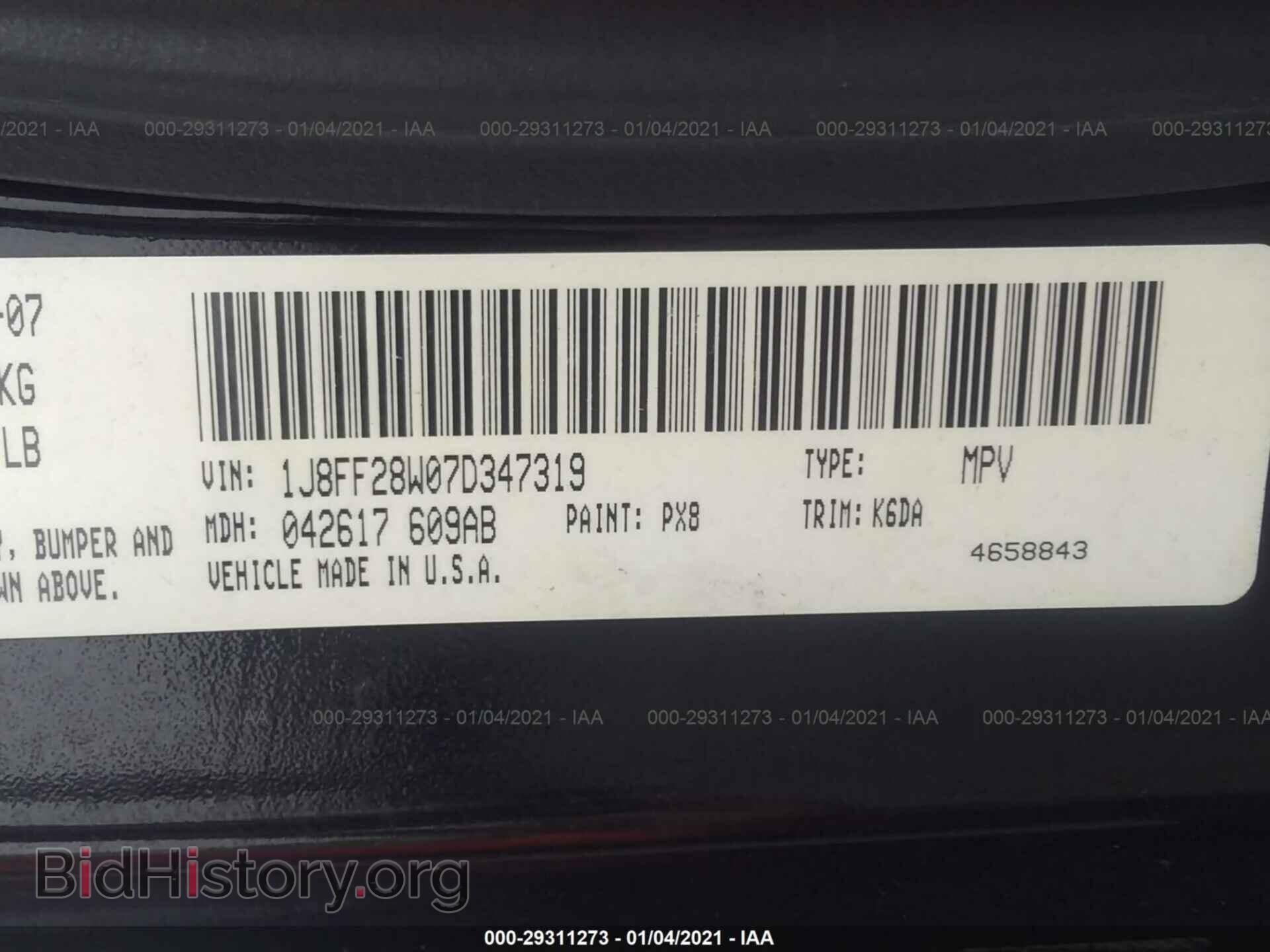 2007 JEEP PATRIOT - VIN: 1J8FF28W07D347319 - Photo 9