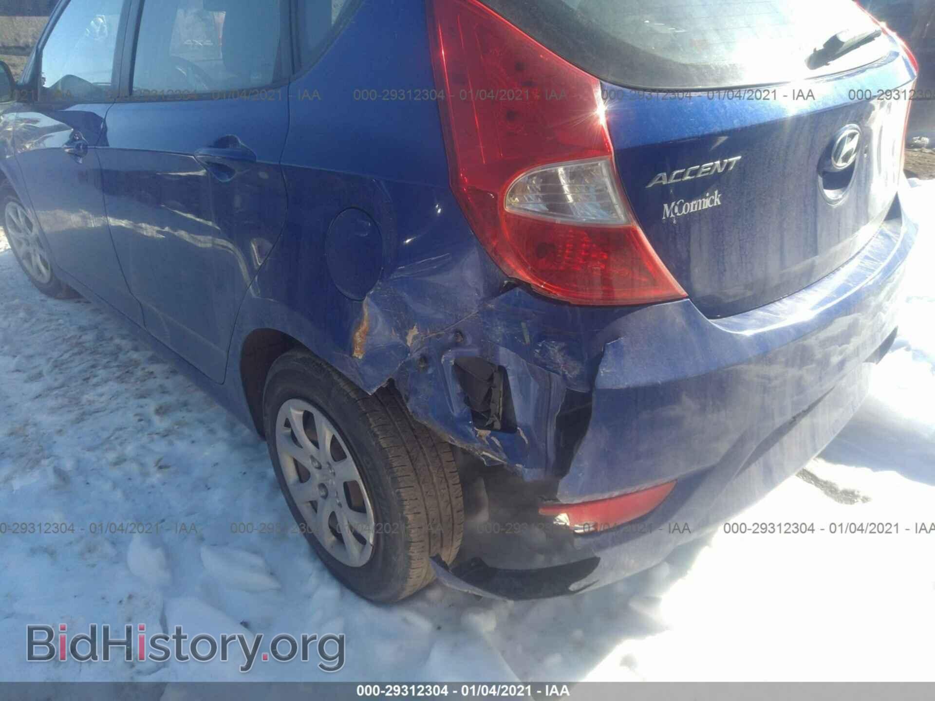 2012 HYUNDAI ACCENT - VIN: KMHCT5AE4CU002399 - Фото 6