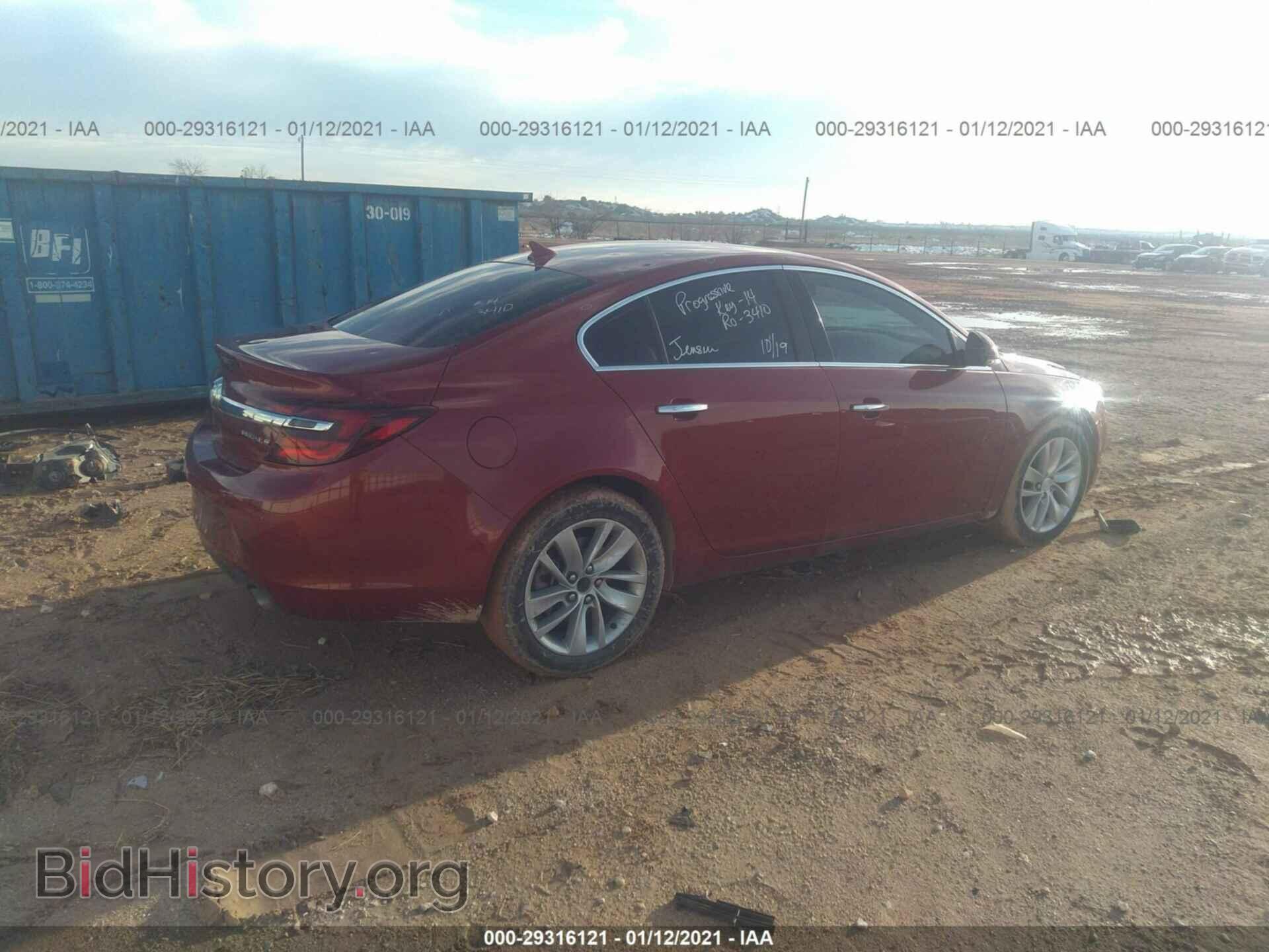 2014 BUICK REGAL - VIN: 2G4GN5EX2E9259200 - Фото 4