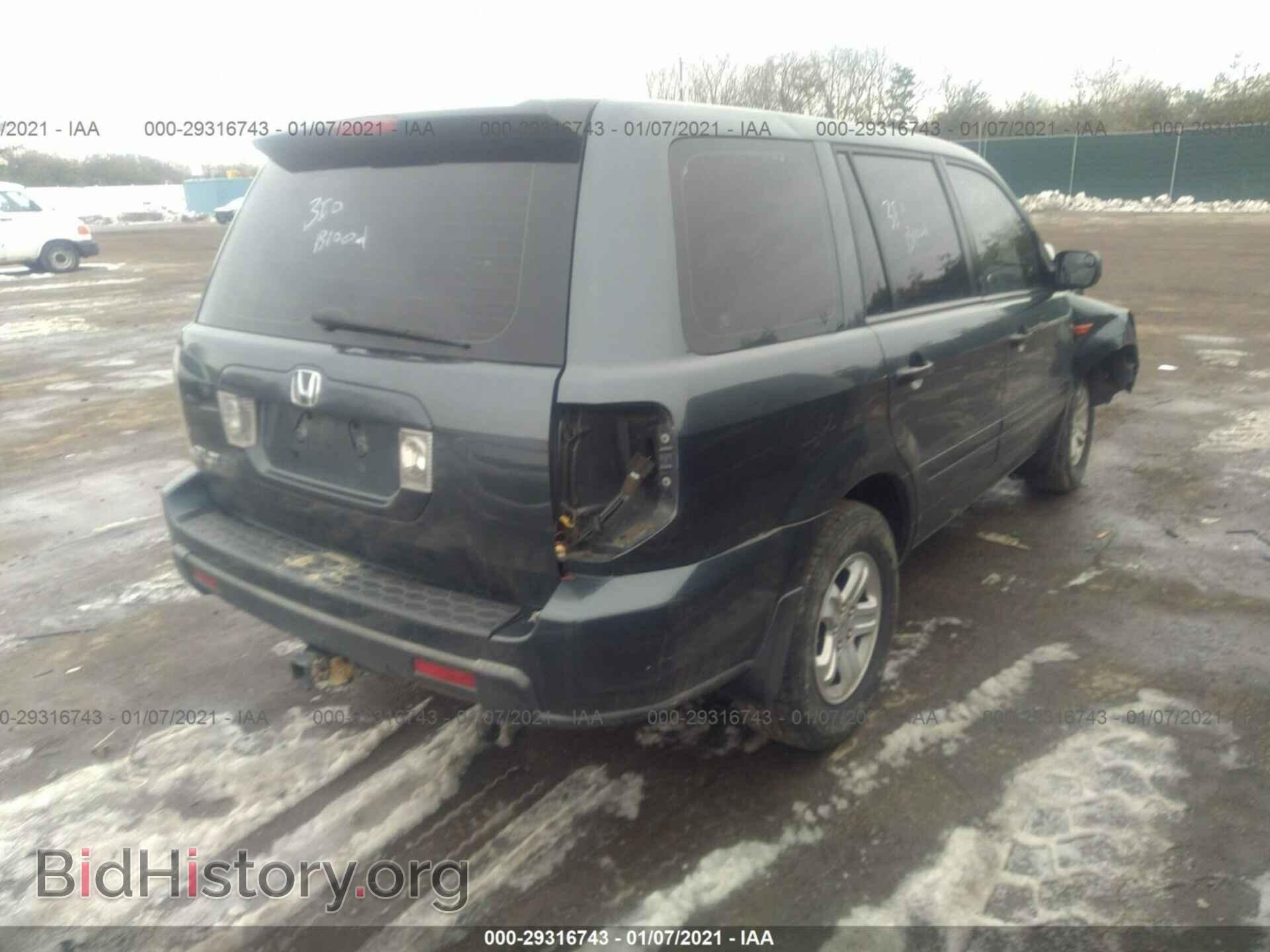 2006 HONDA PILOT - VIN: 5FNYF28126B019069 - Фото 4