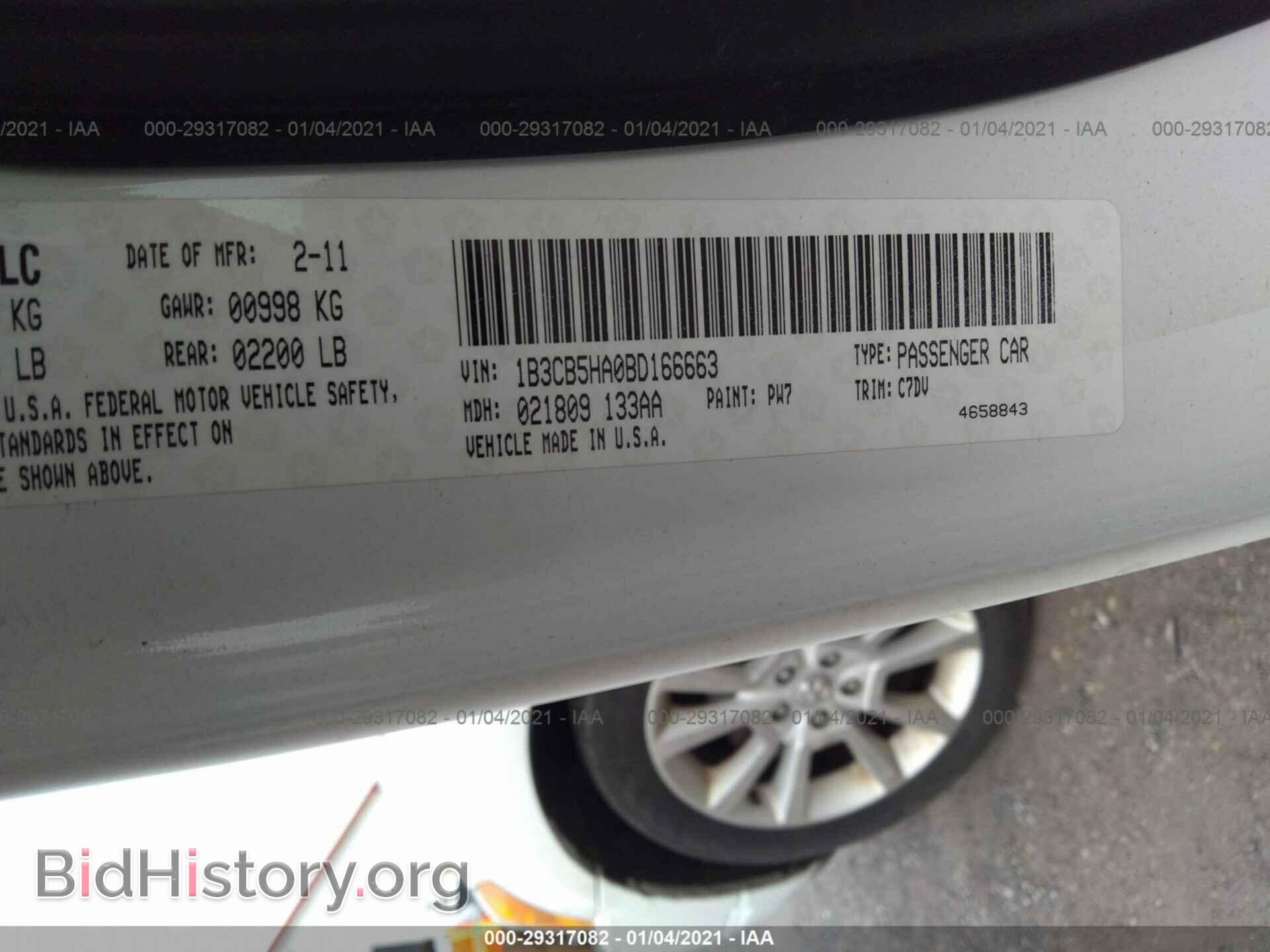 2011 DODGE CALIBER - VIN: 1B3CB5HA0BD166663 - Фото 9