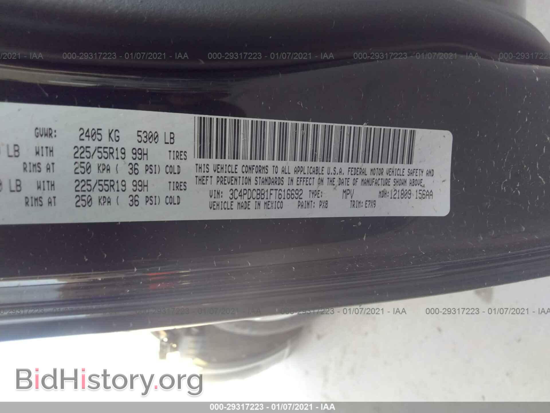 2015 DODGE JOURNEY - VIN: 3C4PDCBB1FT616692 - Photo 9