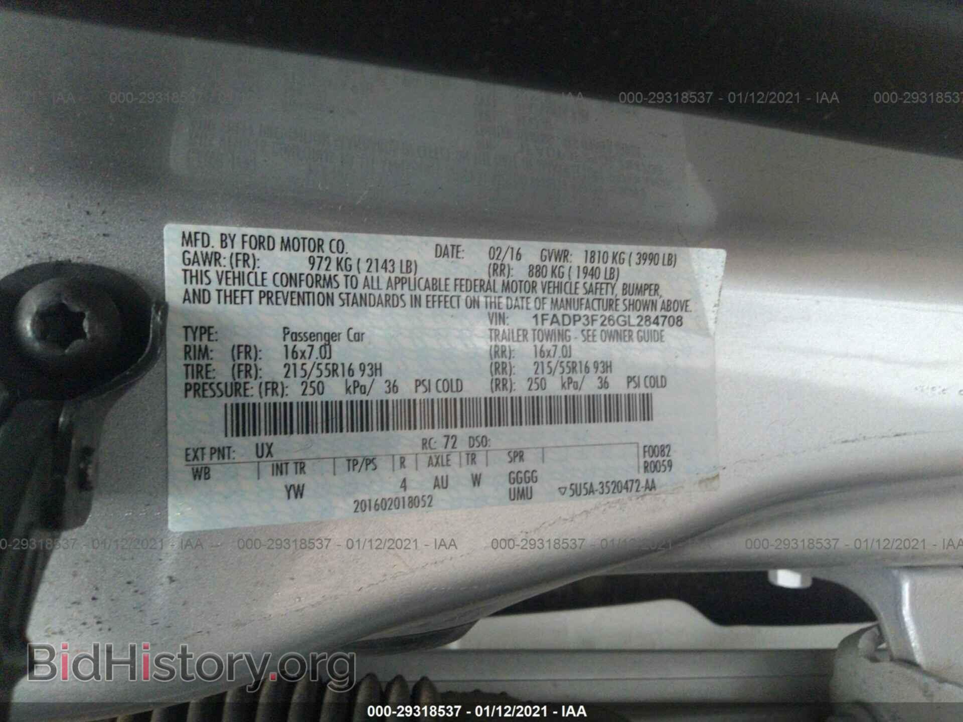 2016 FORD FOCUS - VIN: 1FADP3F26GL284708 - Photo 9