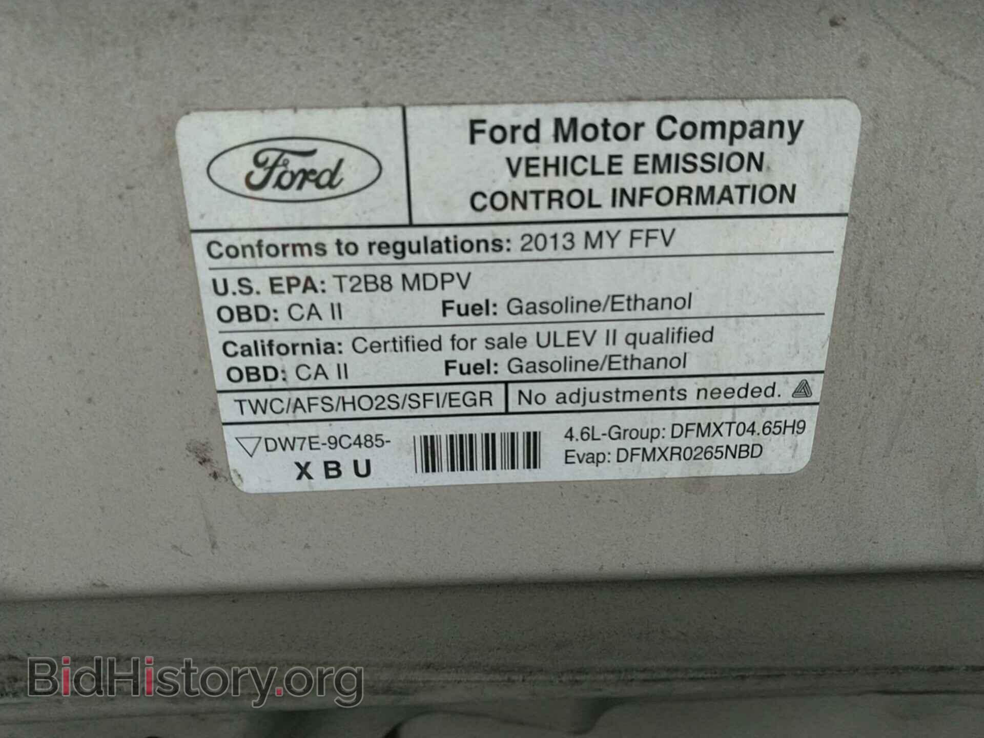 2013 FORD ECONOLINE CARGO VAN - VIN: 1FTNE2EW1DDB32103 - Фото 2
