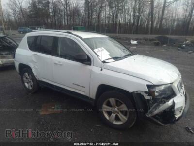 2014 Jeep COMPASS Sport, white — VIN 1C4NJDBBXED879886, IAAI