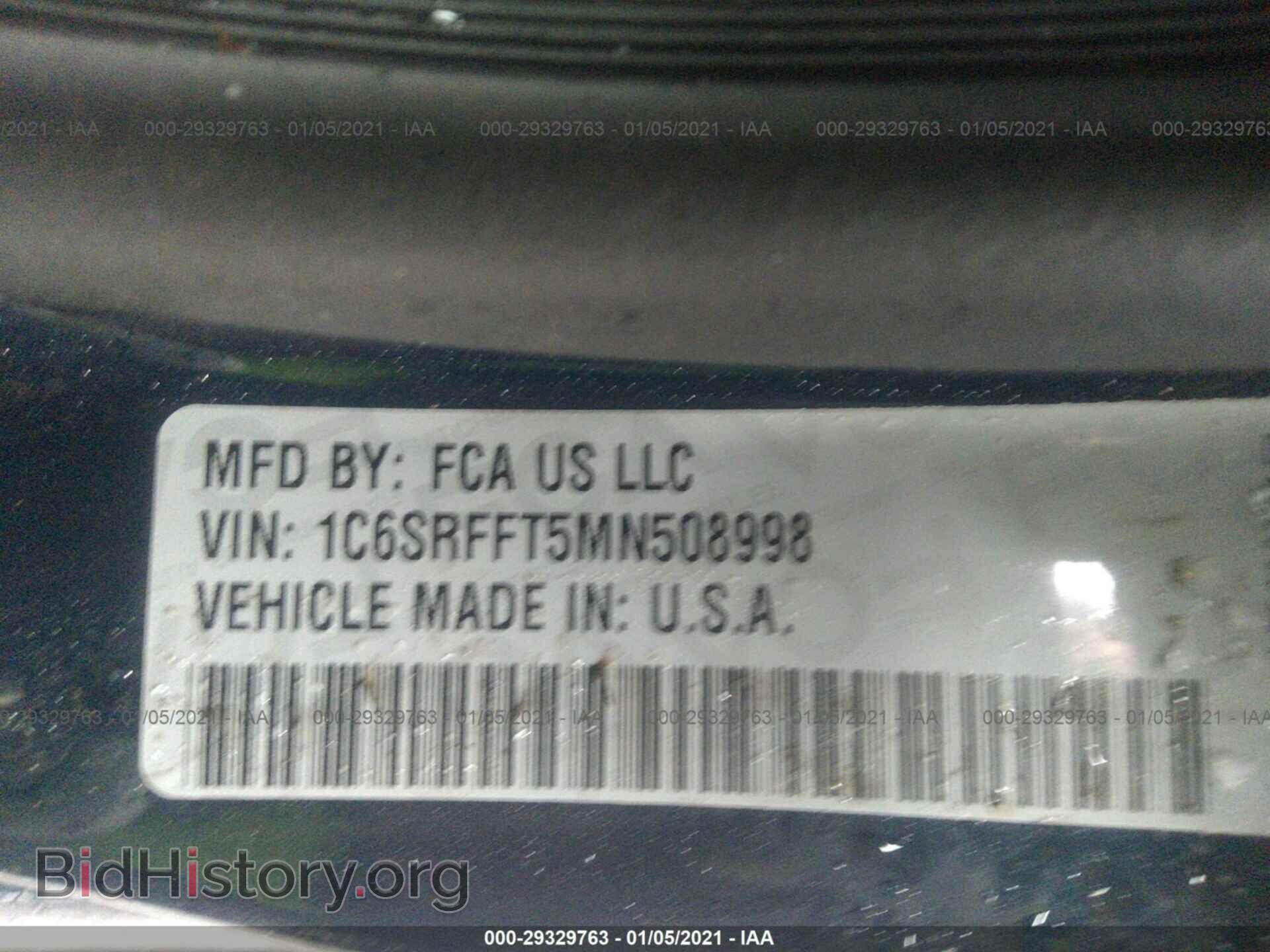 2021 RAM 1500 - VIN: 1C6SRFFT5MN508998 - Photo 9