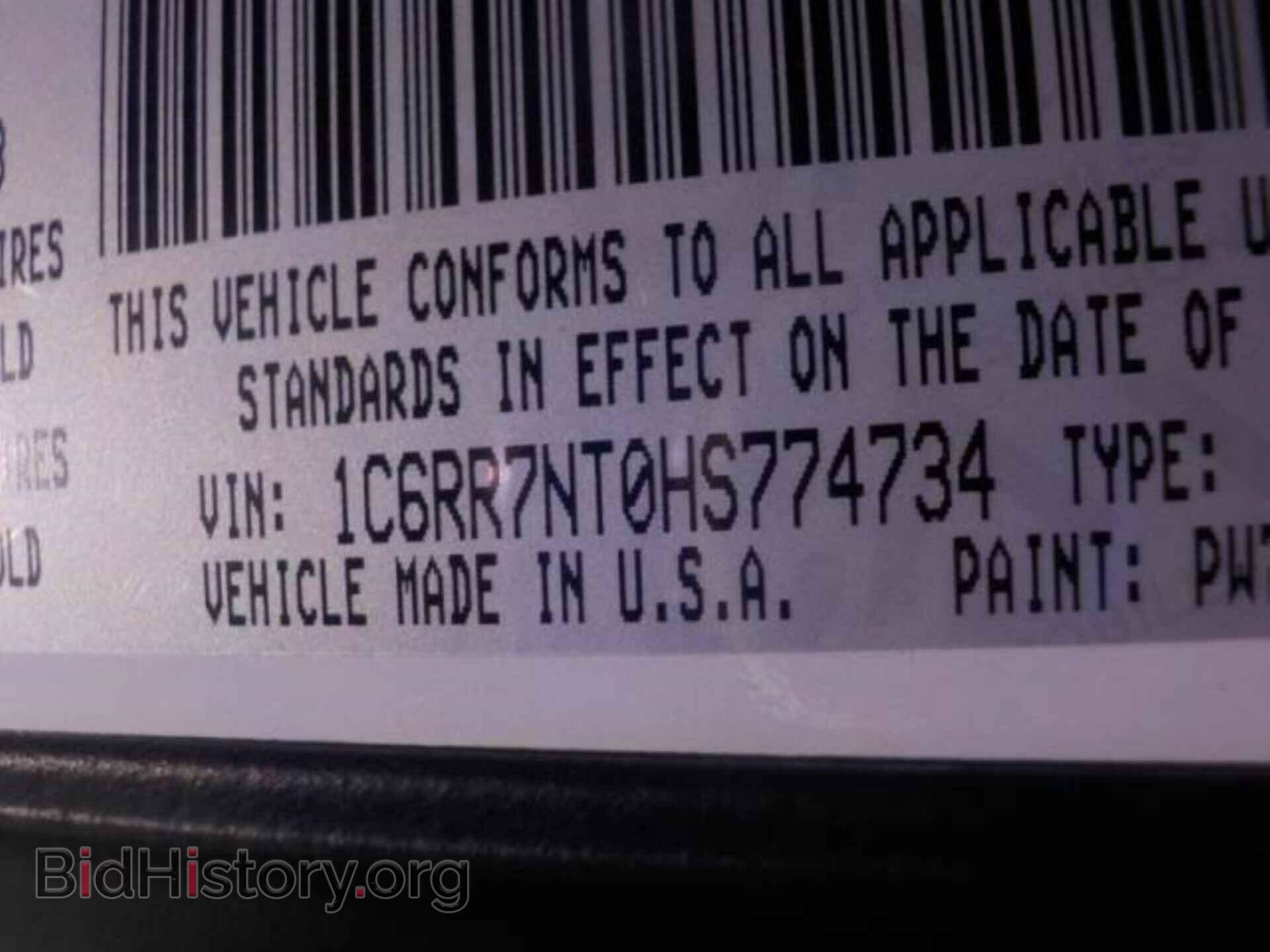 2017 RAM 1500 - VIN: 1C6RR7NT0HS774734 - Фото 5