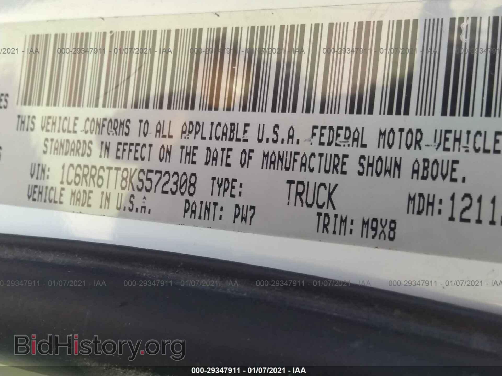 2019 RAM 1500 CLASSIC - VIN: 1C6RR6TT8KS572308 - Фото 9