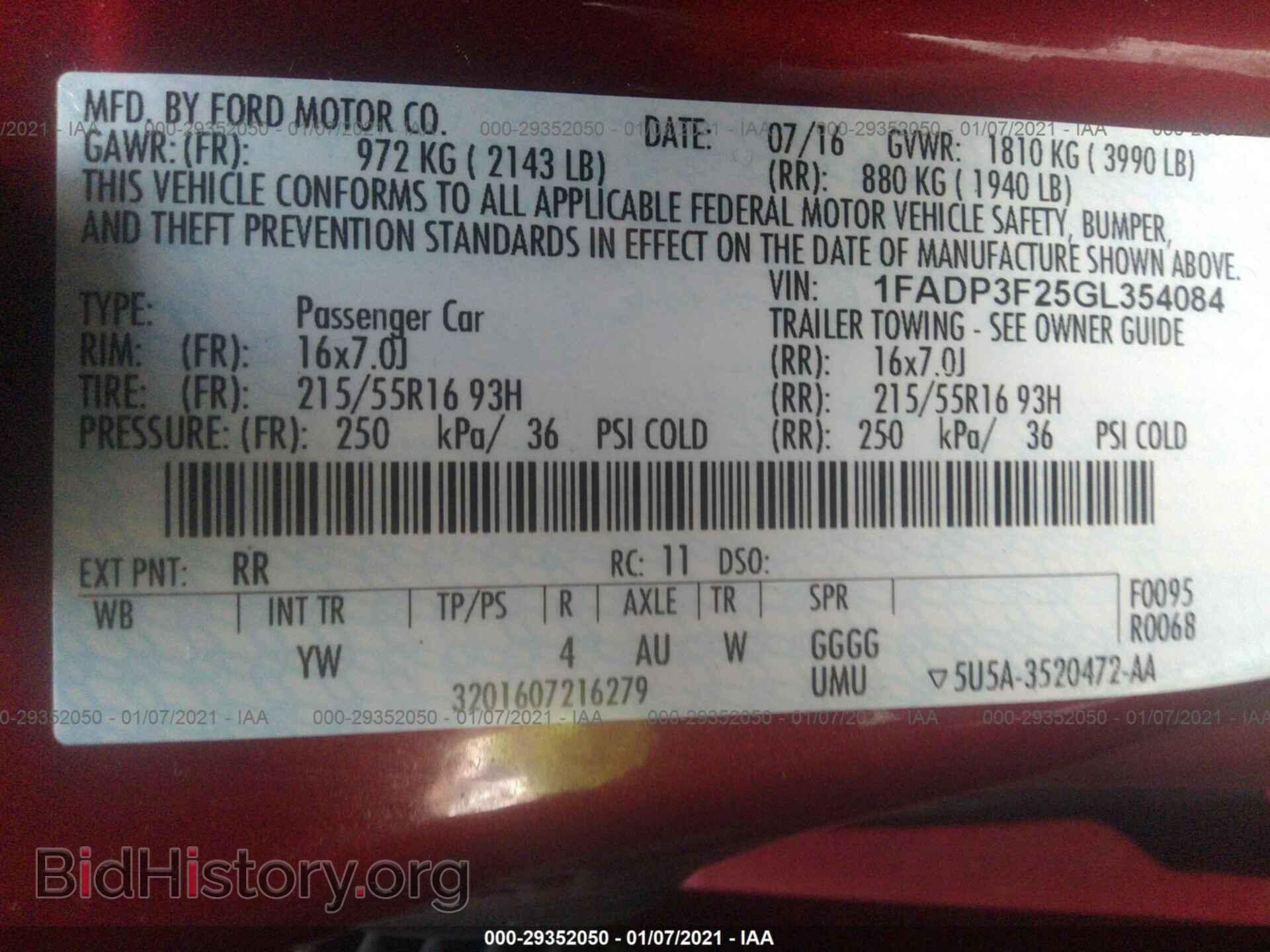 2016 FORD FOCUS - VIN: 1FADP3F25GL354084 - Photo 9