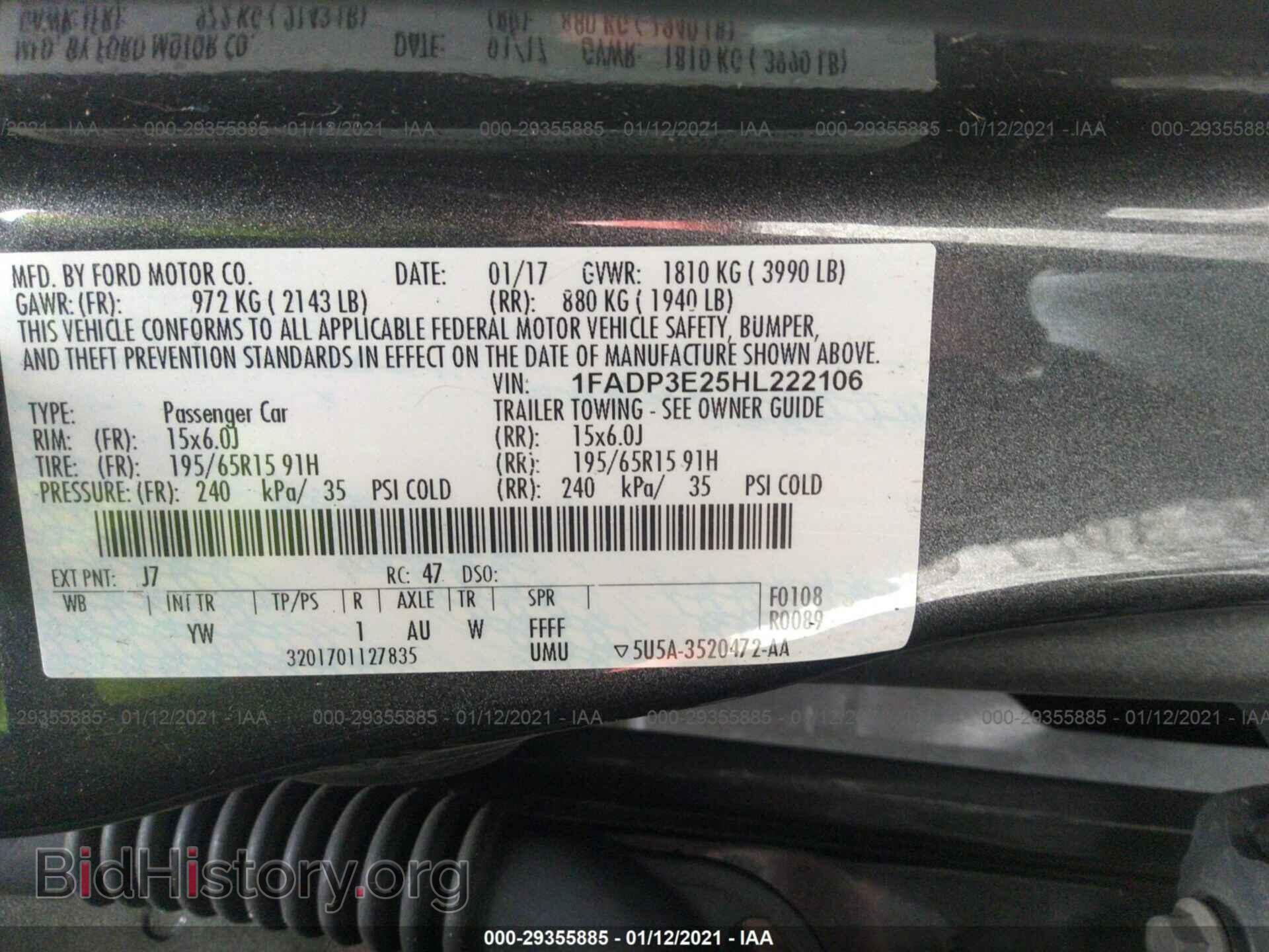 2017 FORD FOCUS - VIN: 1FADP3E25HL222106 - Photo 9