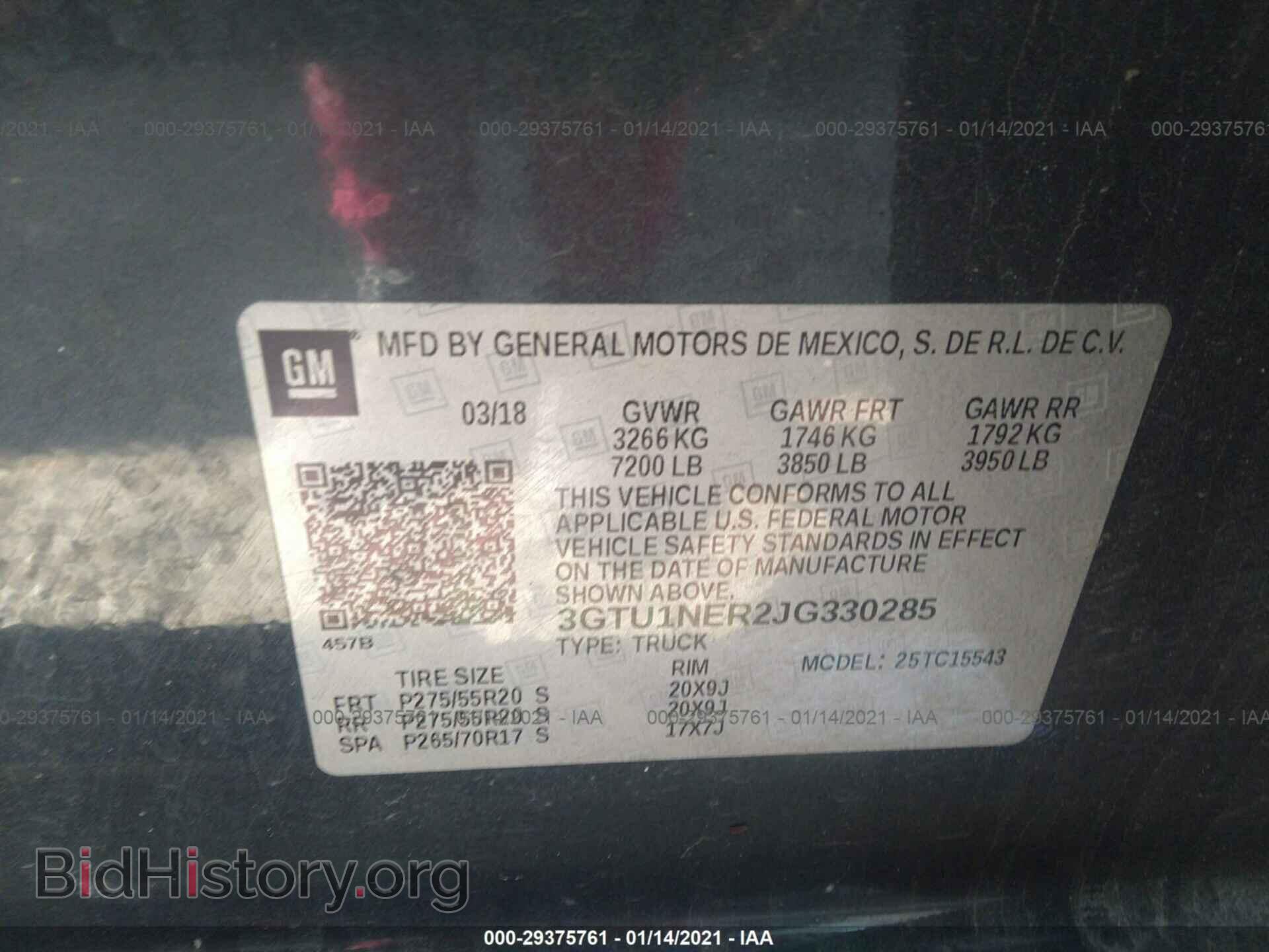 2018 GMC SIERRA 1500 - VIN: 3GTU1NER2JG330285 - Фото 9