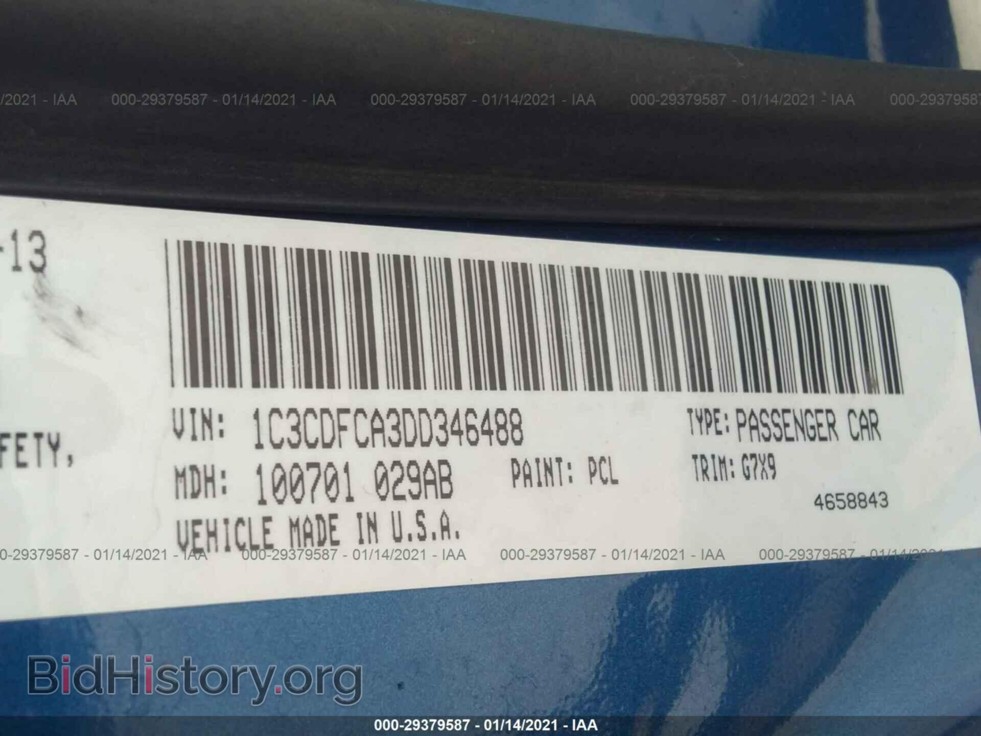 2013 DODGE DART - VIN: 1C3CDFCA3DD346488 - Фото 9