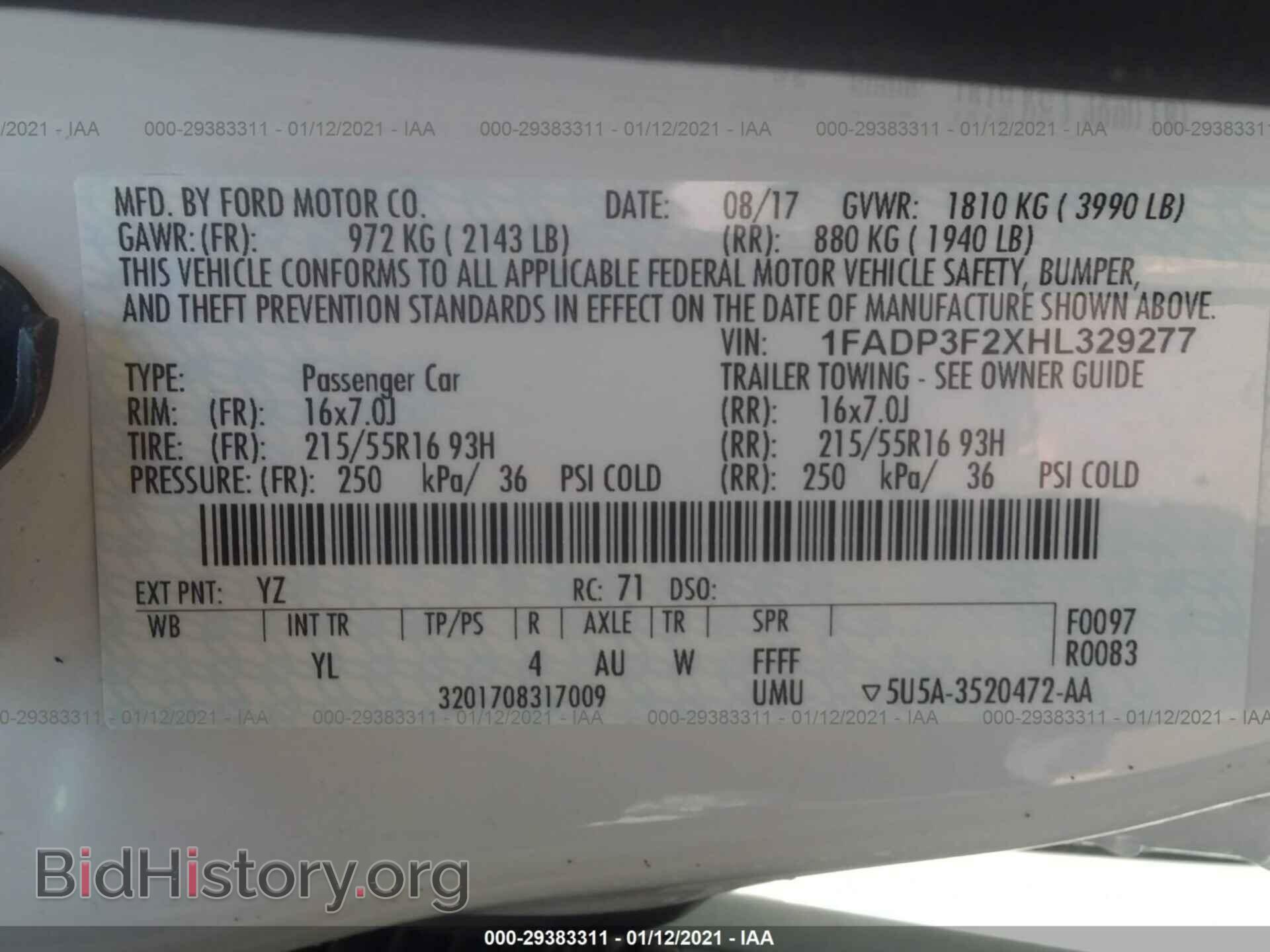 2017 FORD FOCUS - VIN: 1FADP3F2XHL329277 - Photo 9
