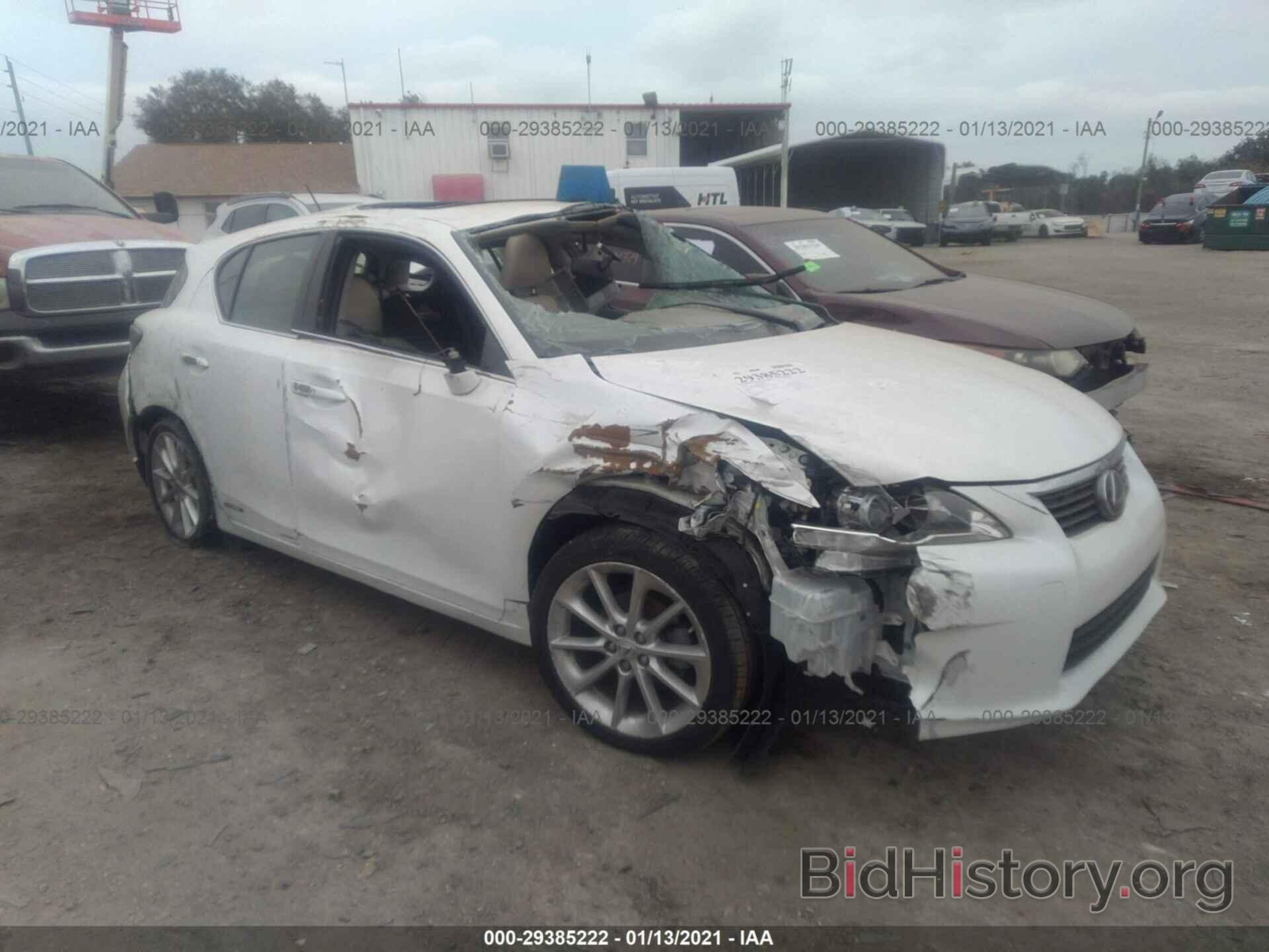 Photo JTHKD5BH5C2093179 - LEXUS CT 200H 2012