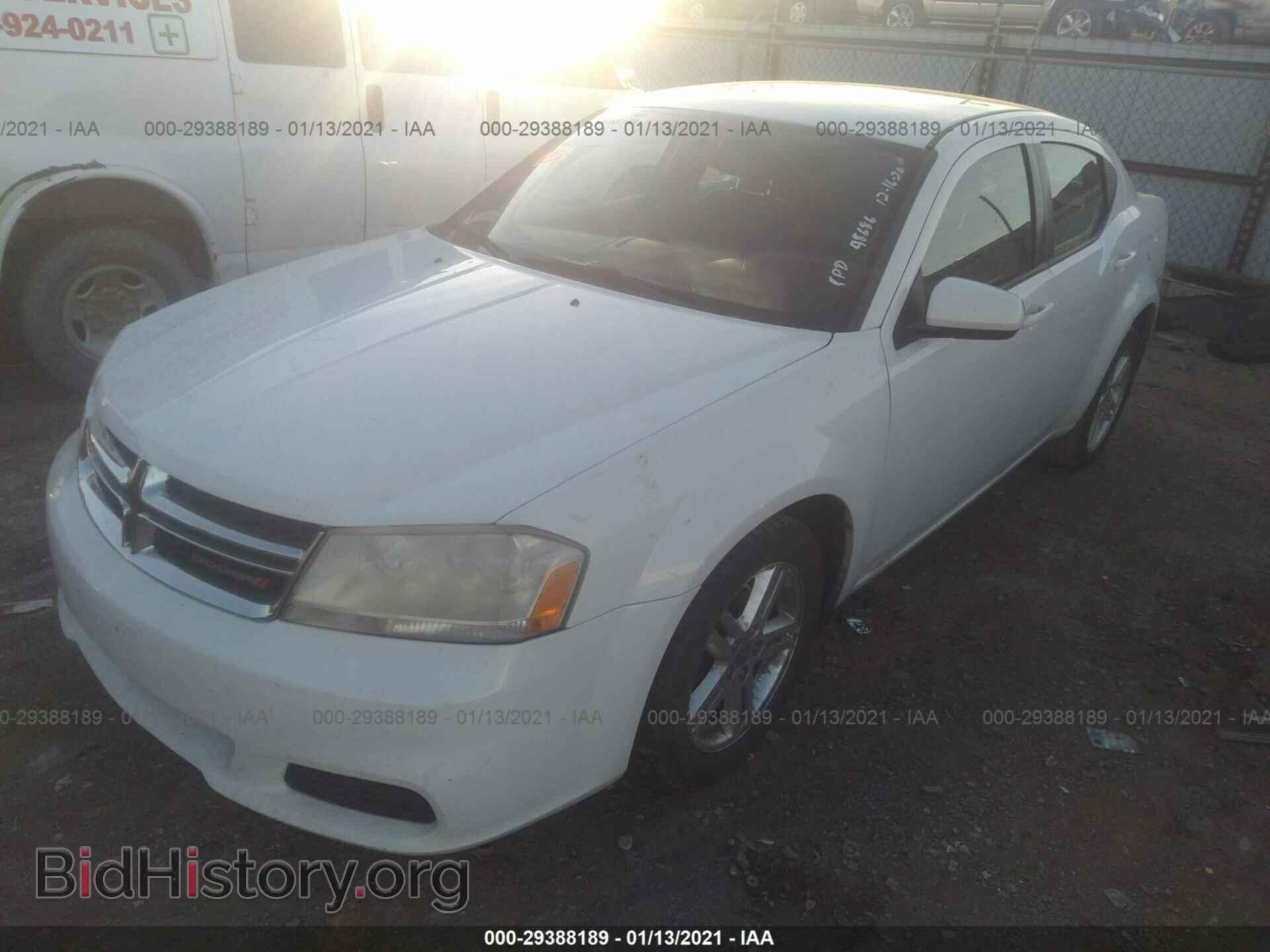 2012 DODGE AVENGER - VIN: 1C3CDZCB5CN237145 - Фото 2