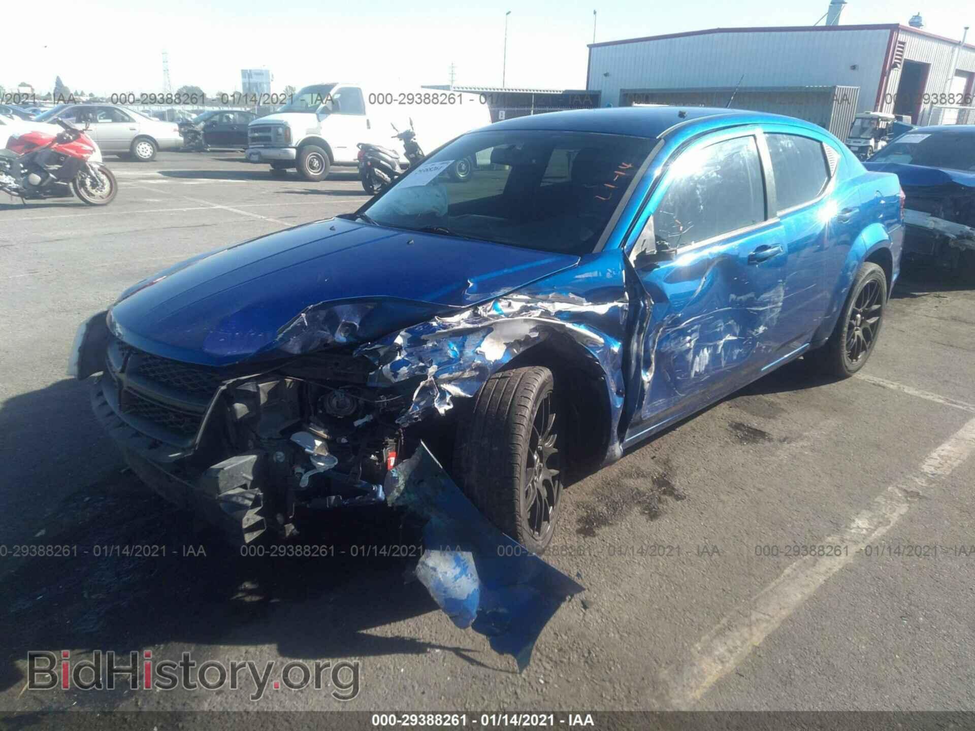 2013 DODGE AVENGER - VIN: 1C3CDZCGXDN693445 - Фото 2