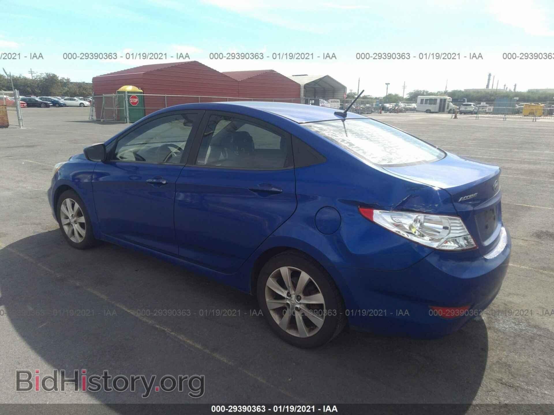2012 HYUNDAI ACCENT - VIN: KMHCU4AE1CU105657 - Фото 3