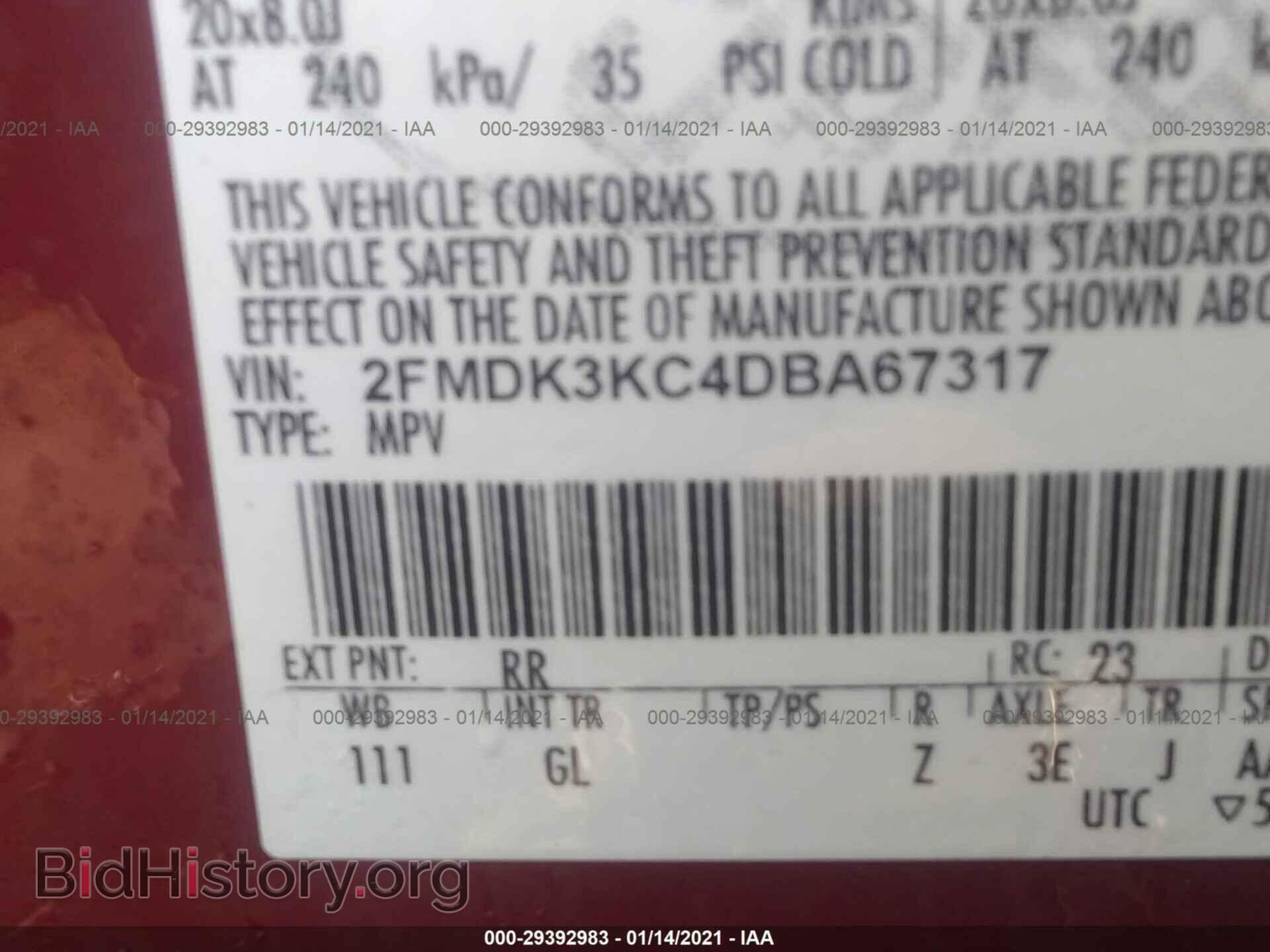 2013 FORD EDGE - VIN: 2FMDK3KC4DBA67317 - Photo 9