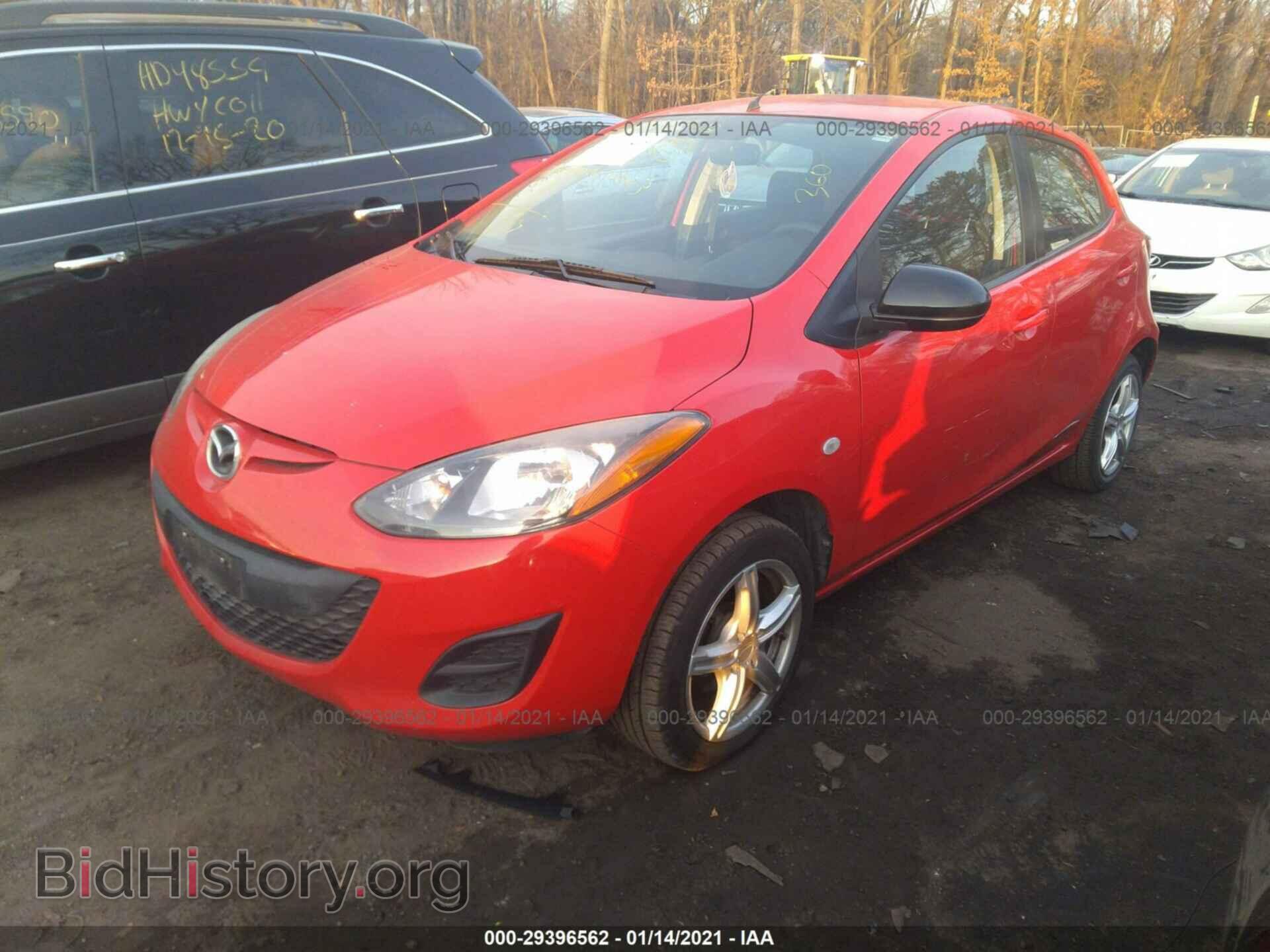 2012 MAZDA MAZDA2 - VIN: JM1DE1KZ2C0144447 - Фото 2