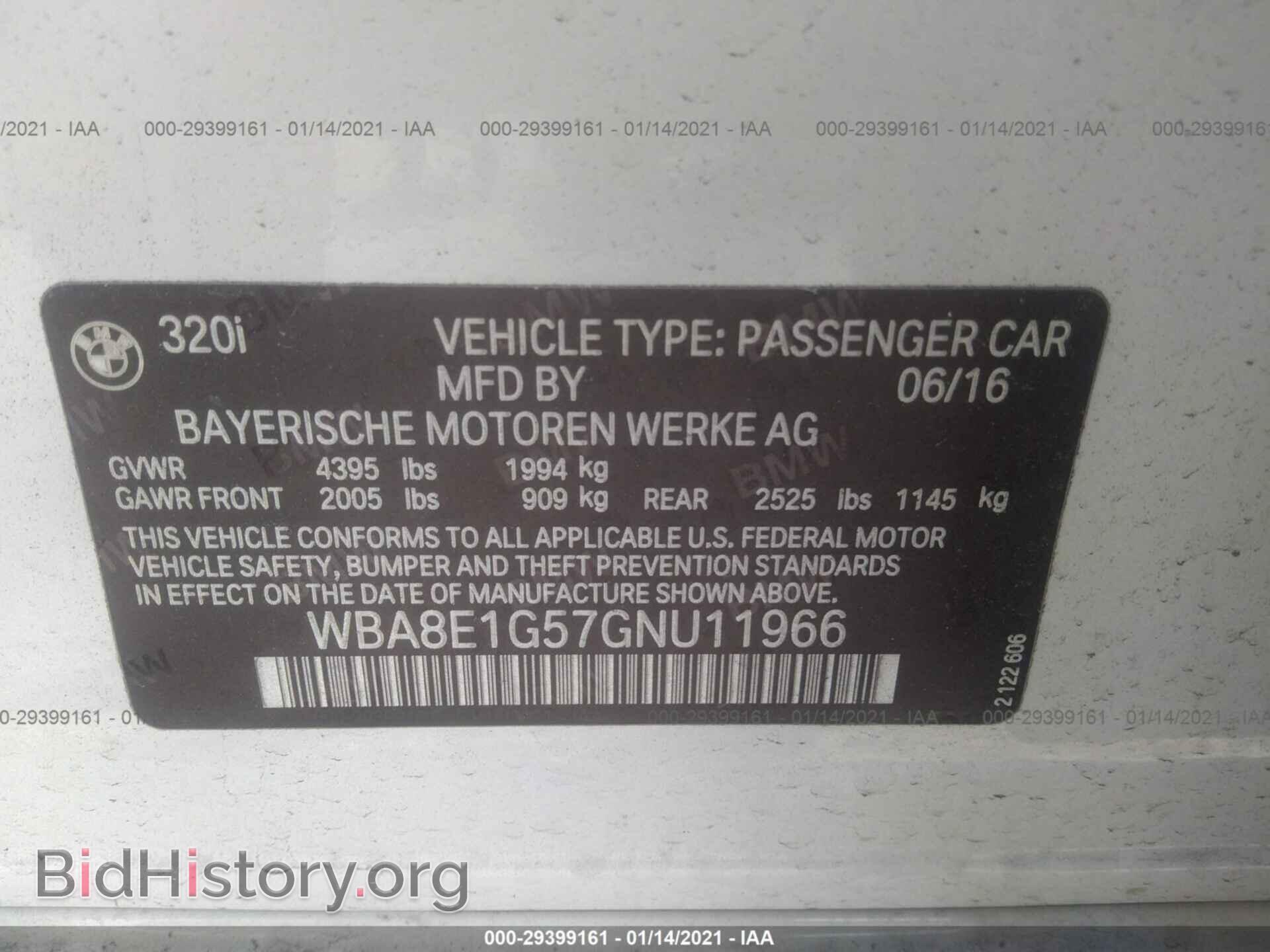 2016 BMW 3 SERIES - VIN: WBA8E1G57GNU11966 - Photo 9