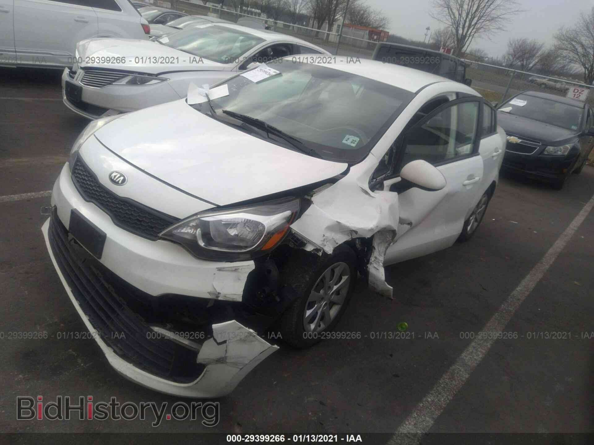 2016 KIA RIO - VIN: KNADM4A32G6660079 - Фото 2