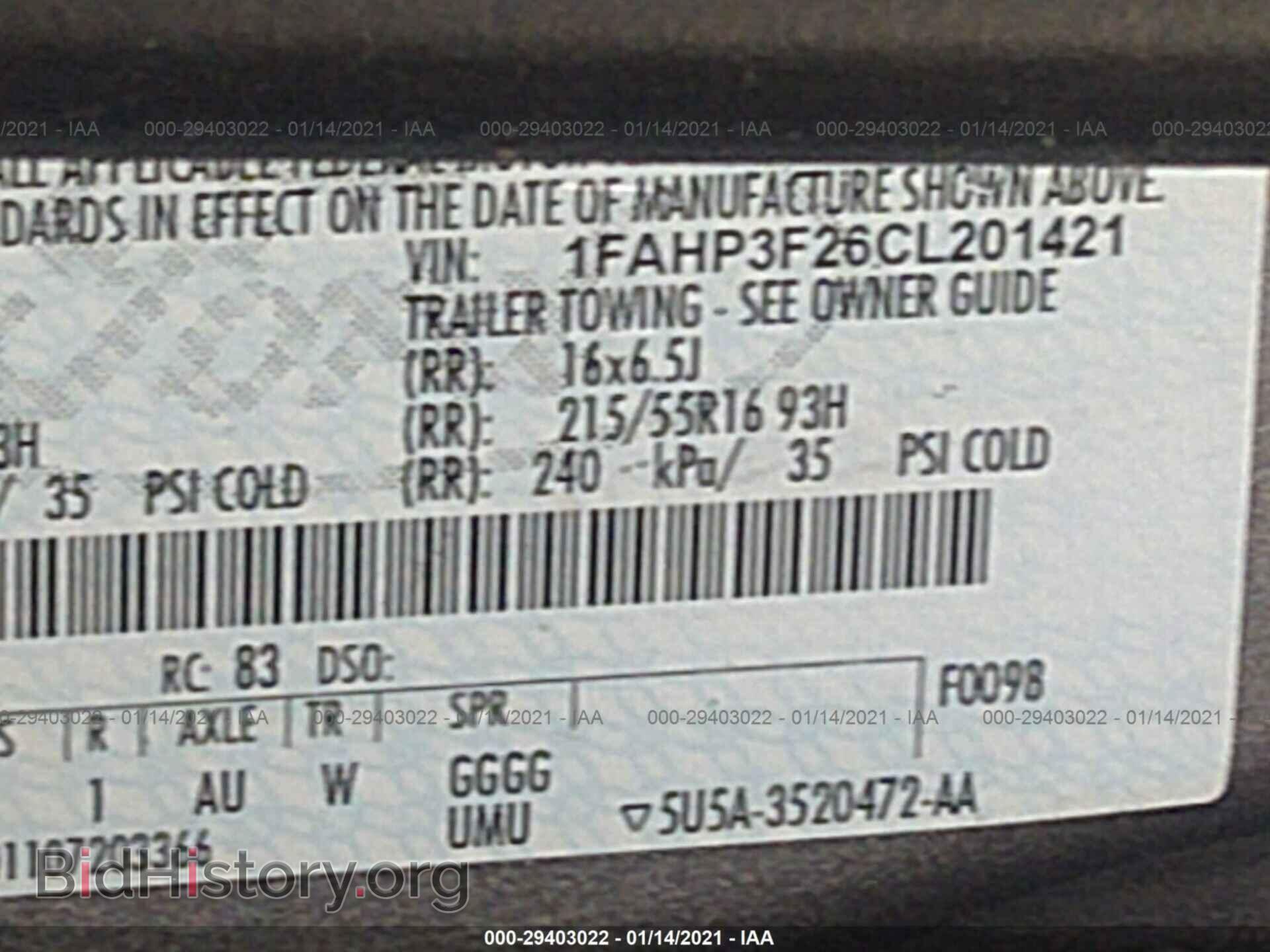 2012 FORD FOCUS - VIN: 1FAHP3F26CL201421 - Photo 9