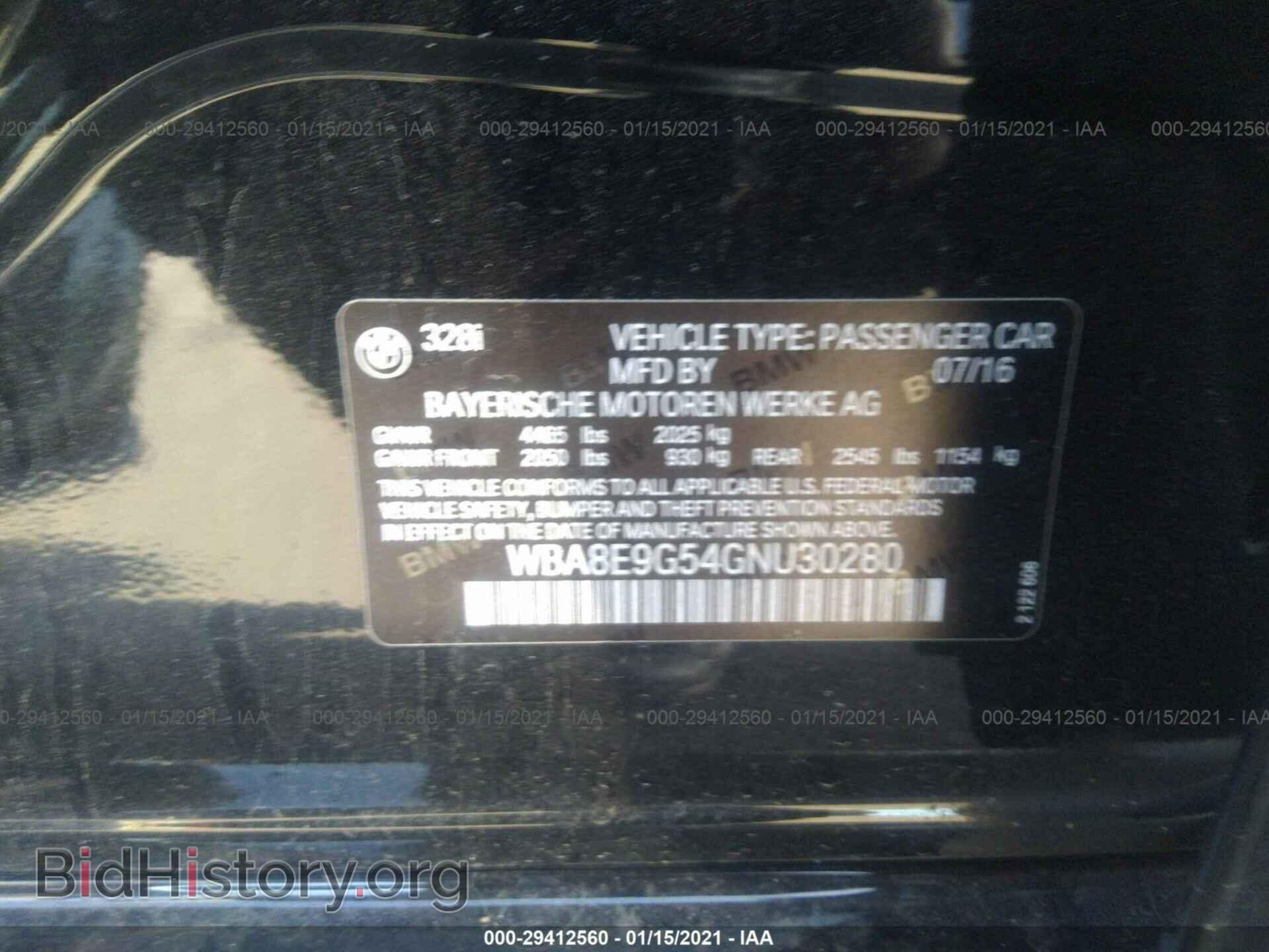 2016 BMW 3 SERIES - VIN: WBA8E9G54GNU30280 - Фото 9