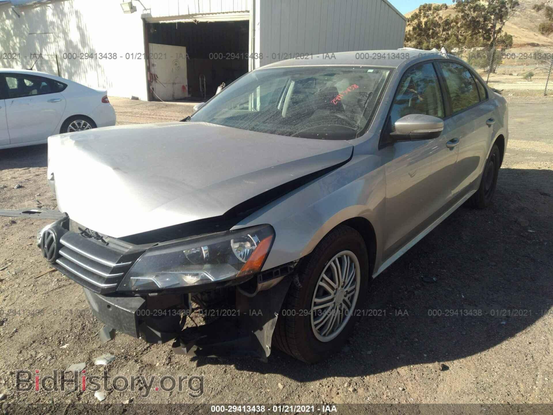 2014 VOLKSWAGEN PASSAT - VIN: 1VWAP7A30EC013612 - Фото 2