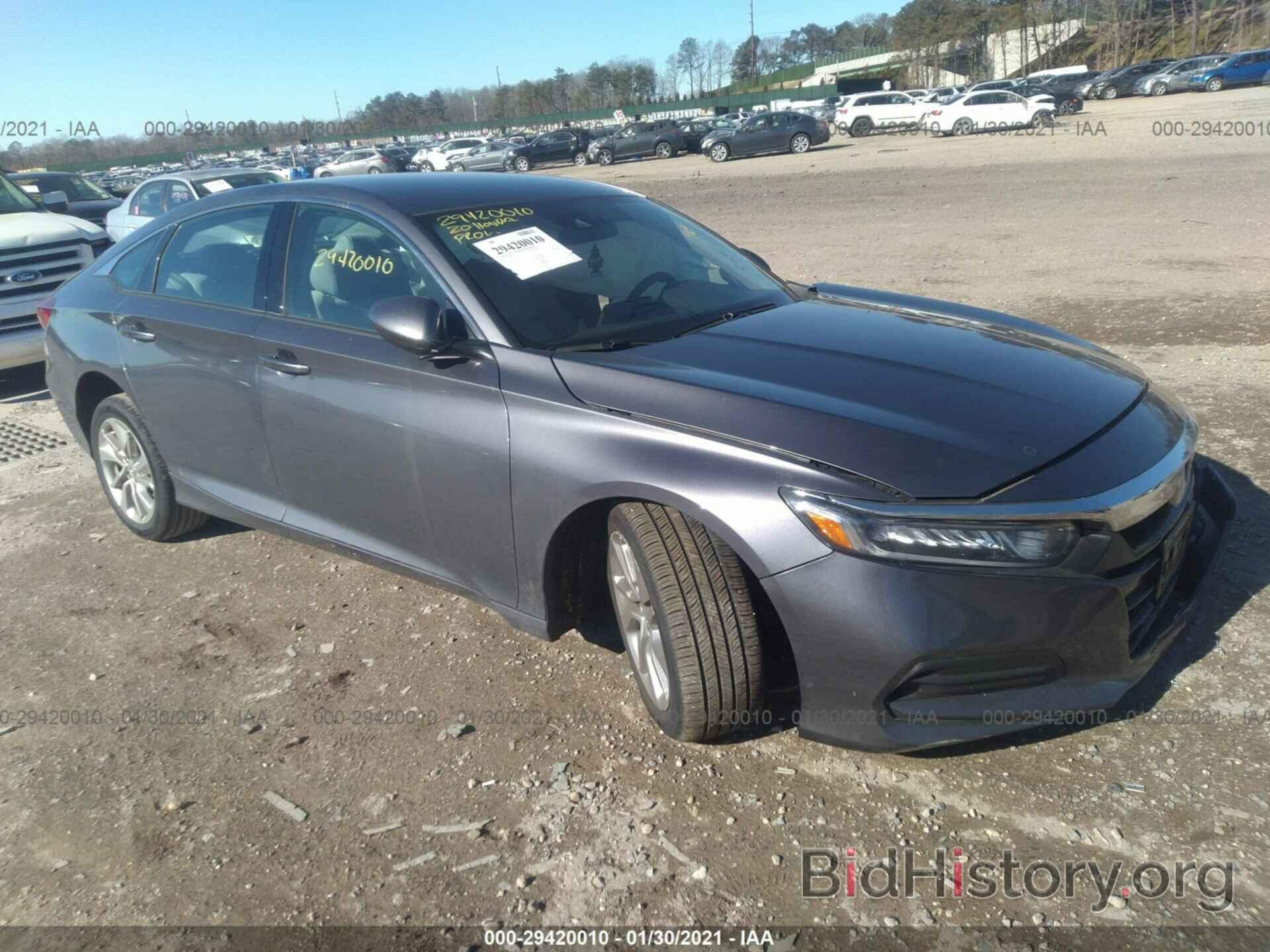 Photo 1HGCV1F14LA064871 - HONDA ACCORD SEDAN 2020