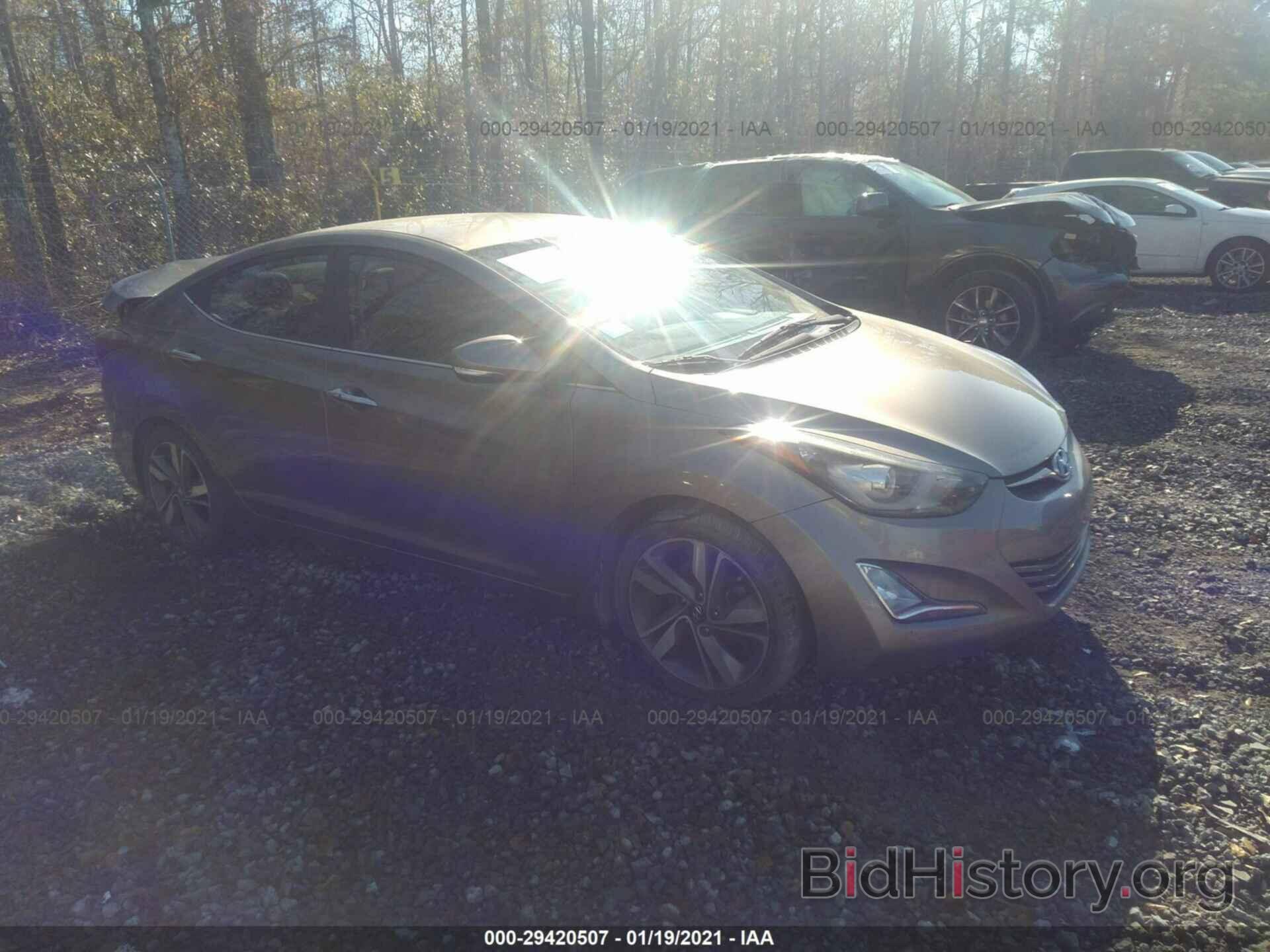 Photo 5NPDH4AEXGH713190 - HYUNDAI ELANTRA 2016