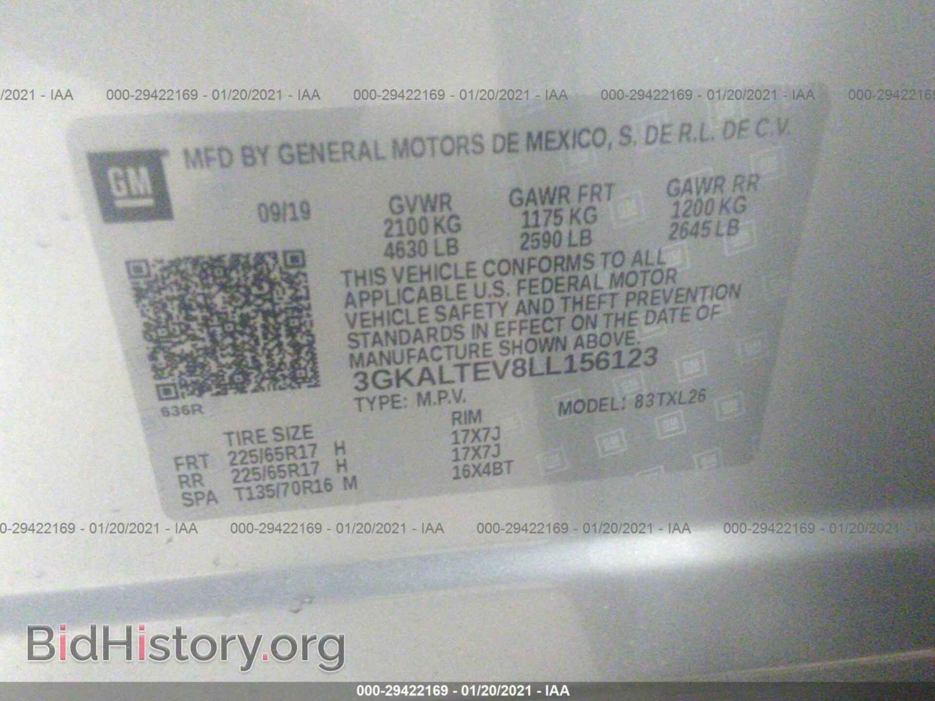 2020 GMC TERRAIN - VIN: 3GKALTEV8LL156123 - Фото 9