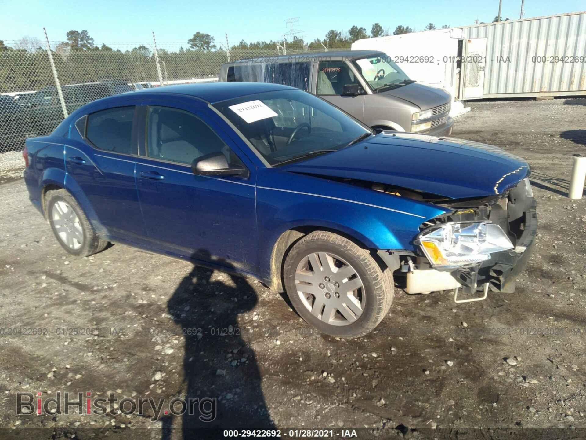 Фотография 1C3CDZAB3DN628296 - DODGE AVENGER 2013