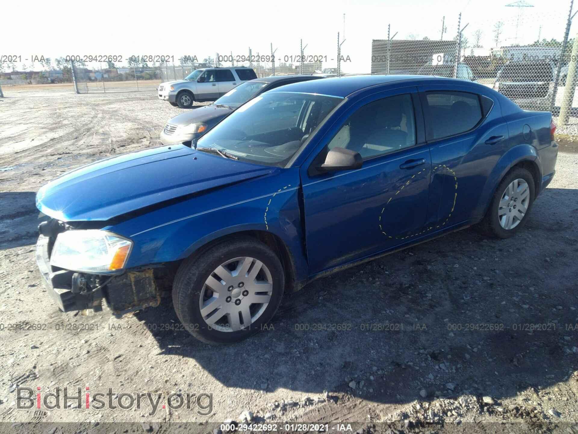 2013 DODGE AVENGER - VIN: 1C3CDZAB3DN628296 - Фото 2